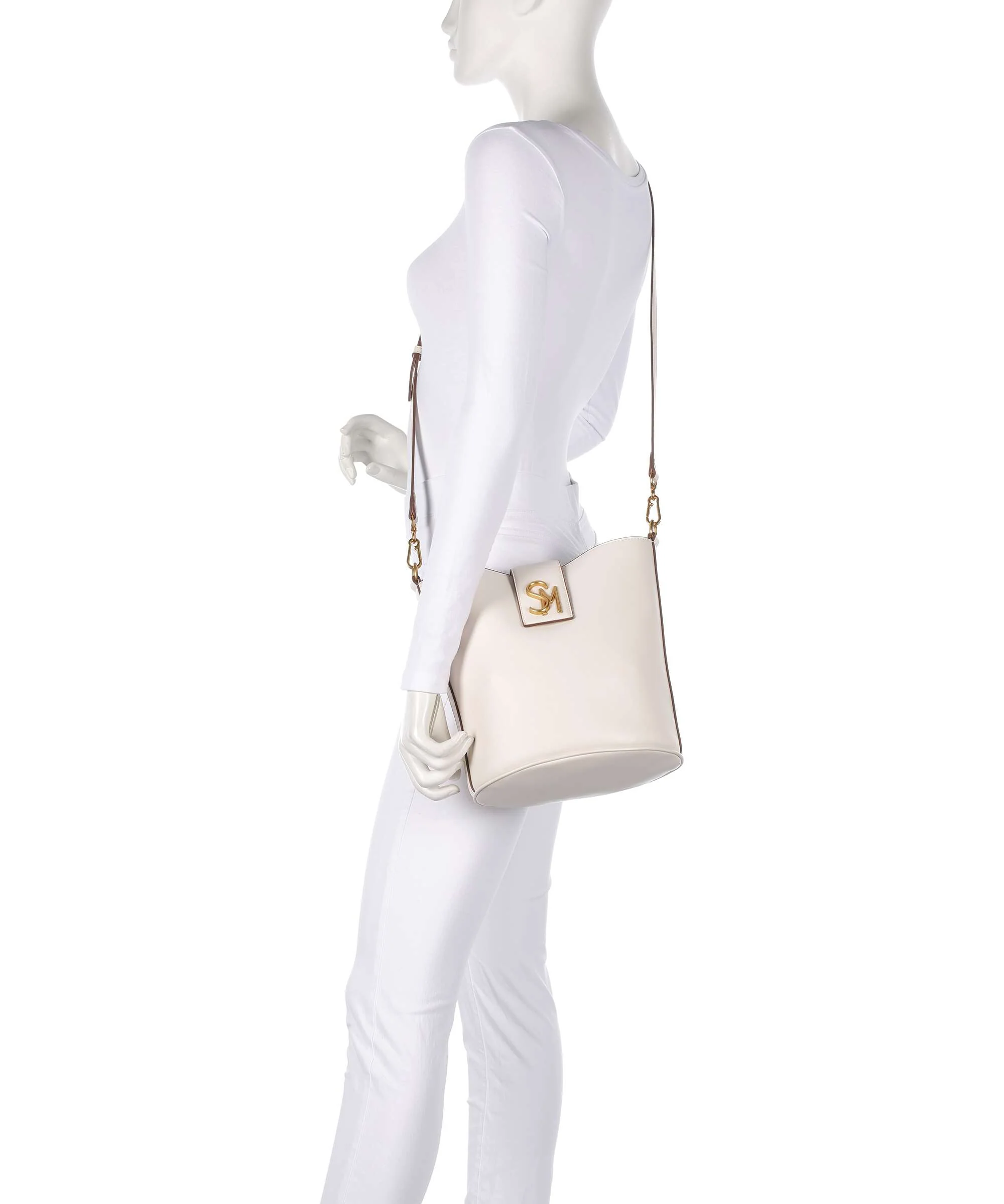 Steve Madden BARRIE Bucket bag bone/gold - Image 4