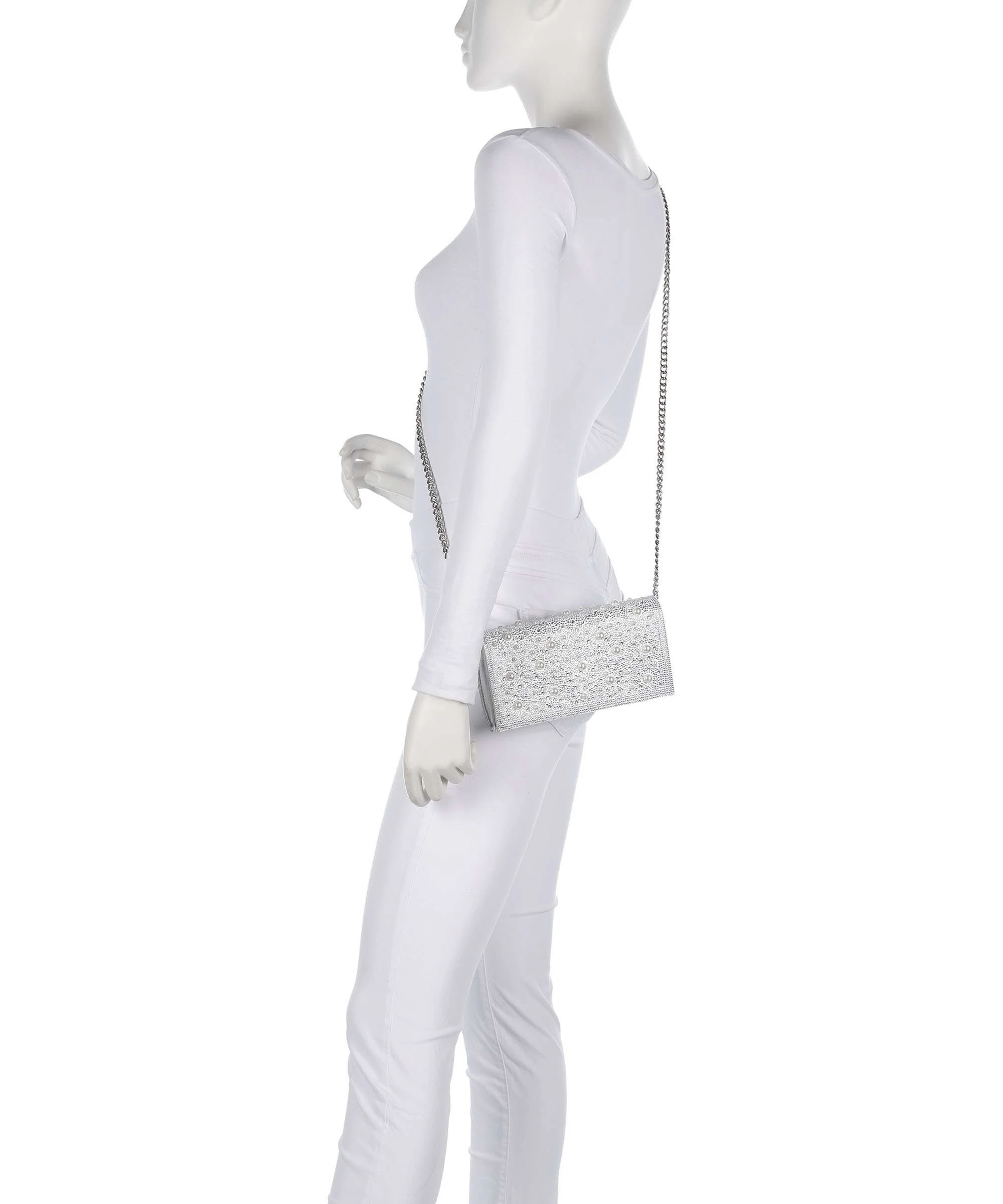 Steve Madden BFOREVER Crossbody bag silver pearl - Image 3