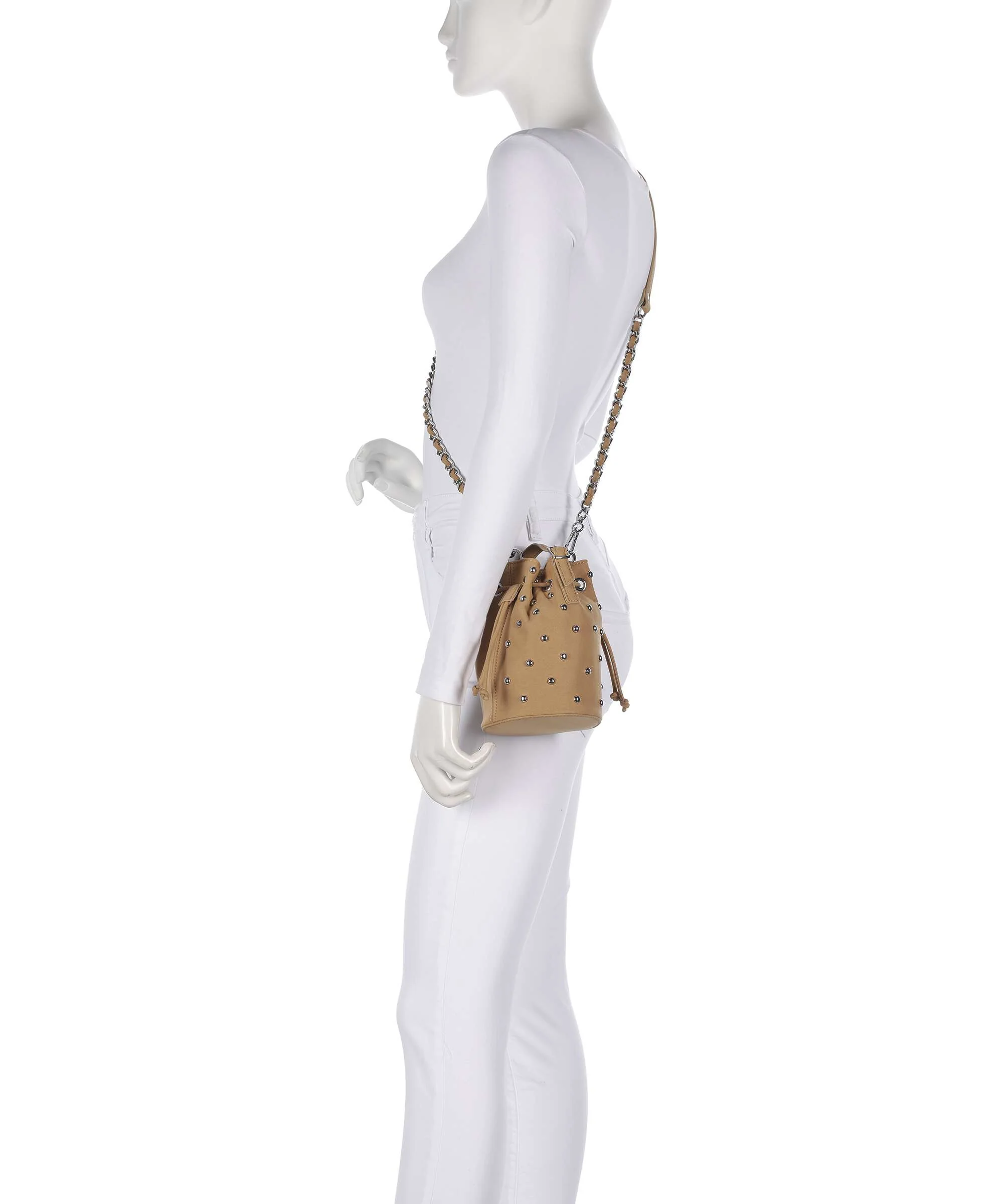 Steve Madden BSUNRAY Bucket bag tan/silver - Image 3