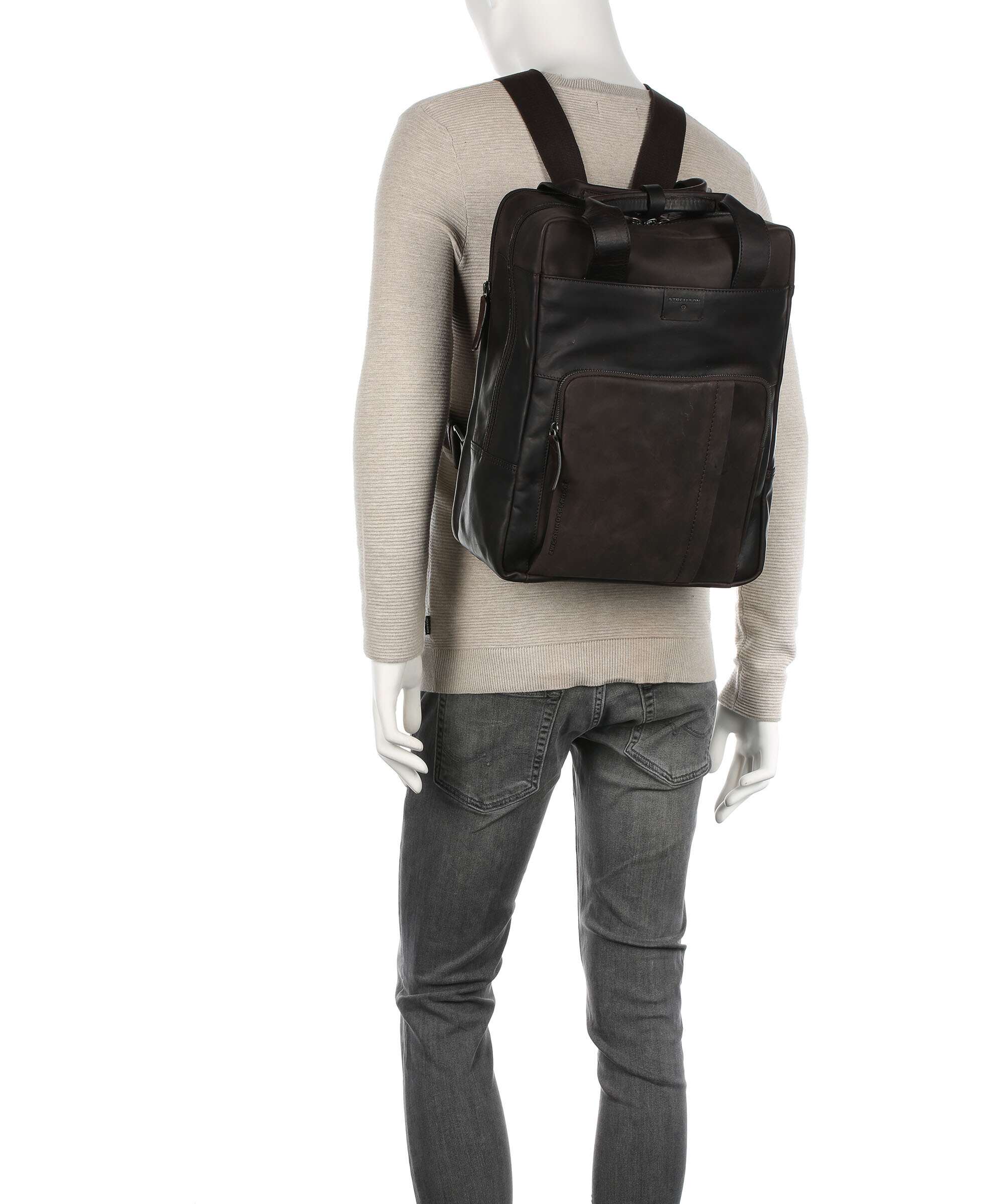 Strellson Brick Lane Backpack dark brown - Image 3