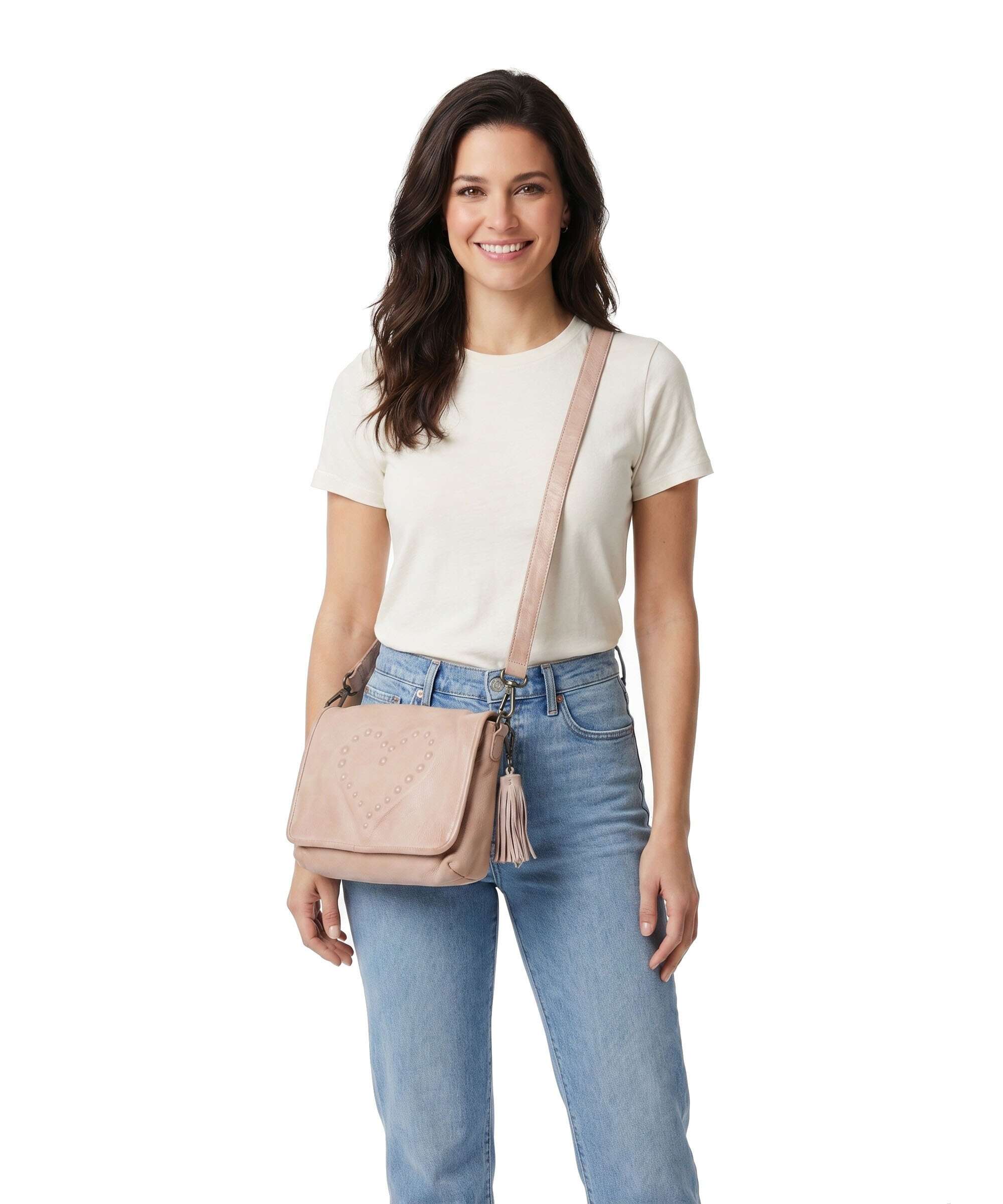 Taschendieb Wien Johnstrasse 3 Crossbody bag linen rose - Image 3