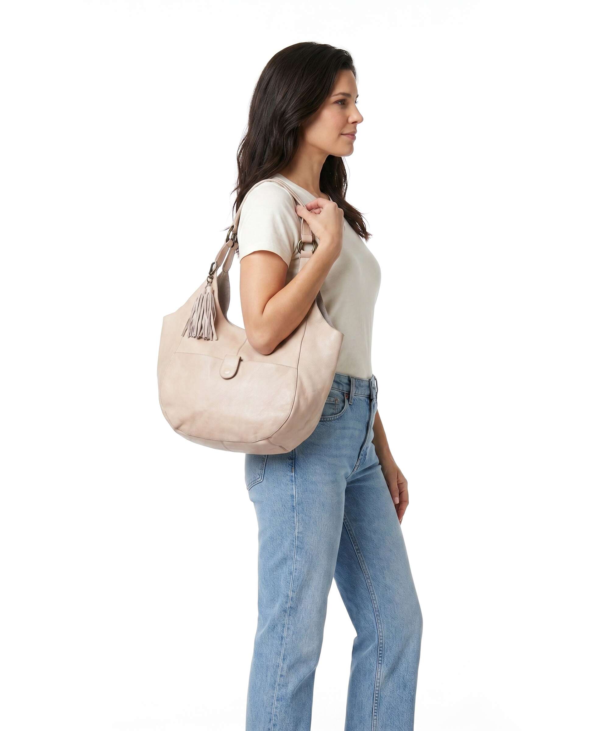 Taschendieb Wien Mariengasse 1 Hobo bag linen rose - Image 3