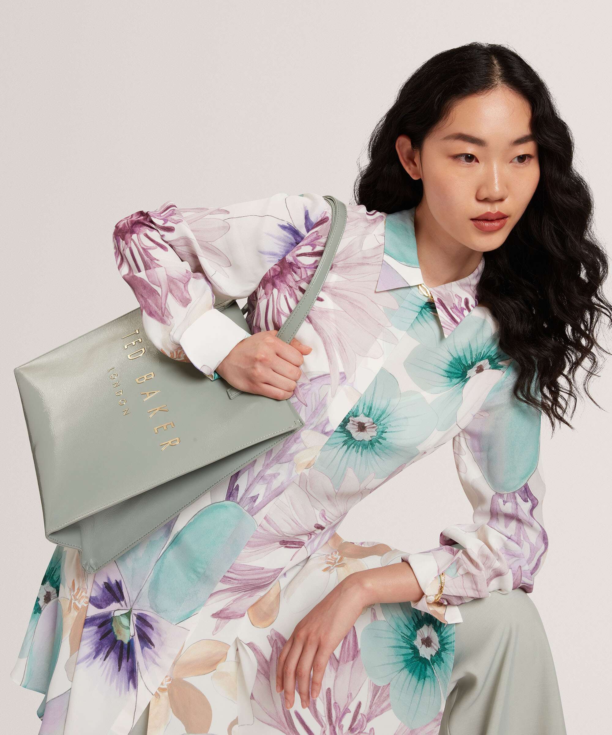 Ted Baker Crinkon Tote bag grey - Image 3