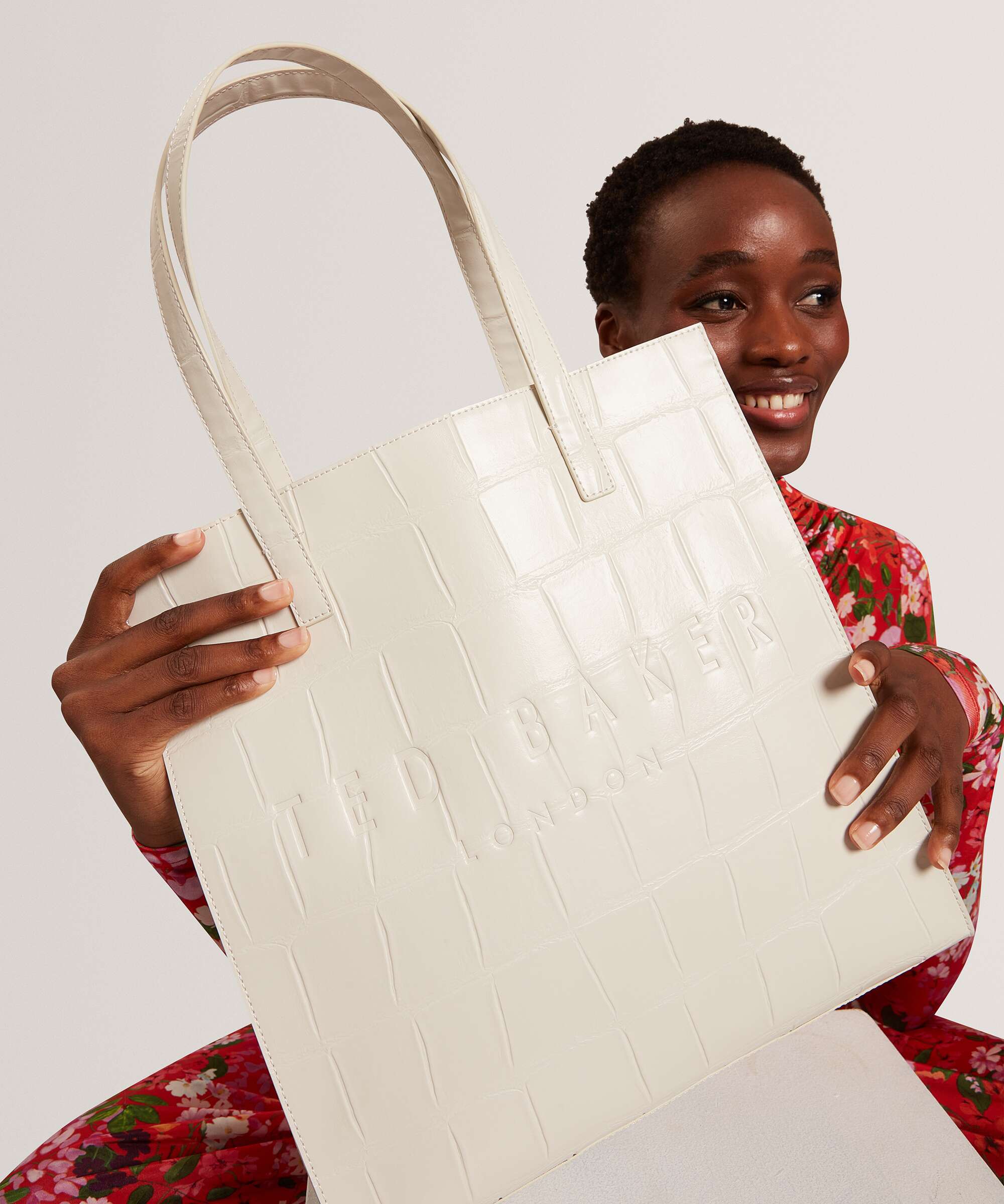 Ted Baker Croccon Tote bag ivory - Image 3