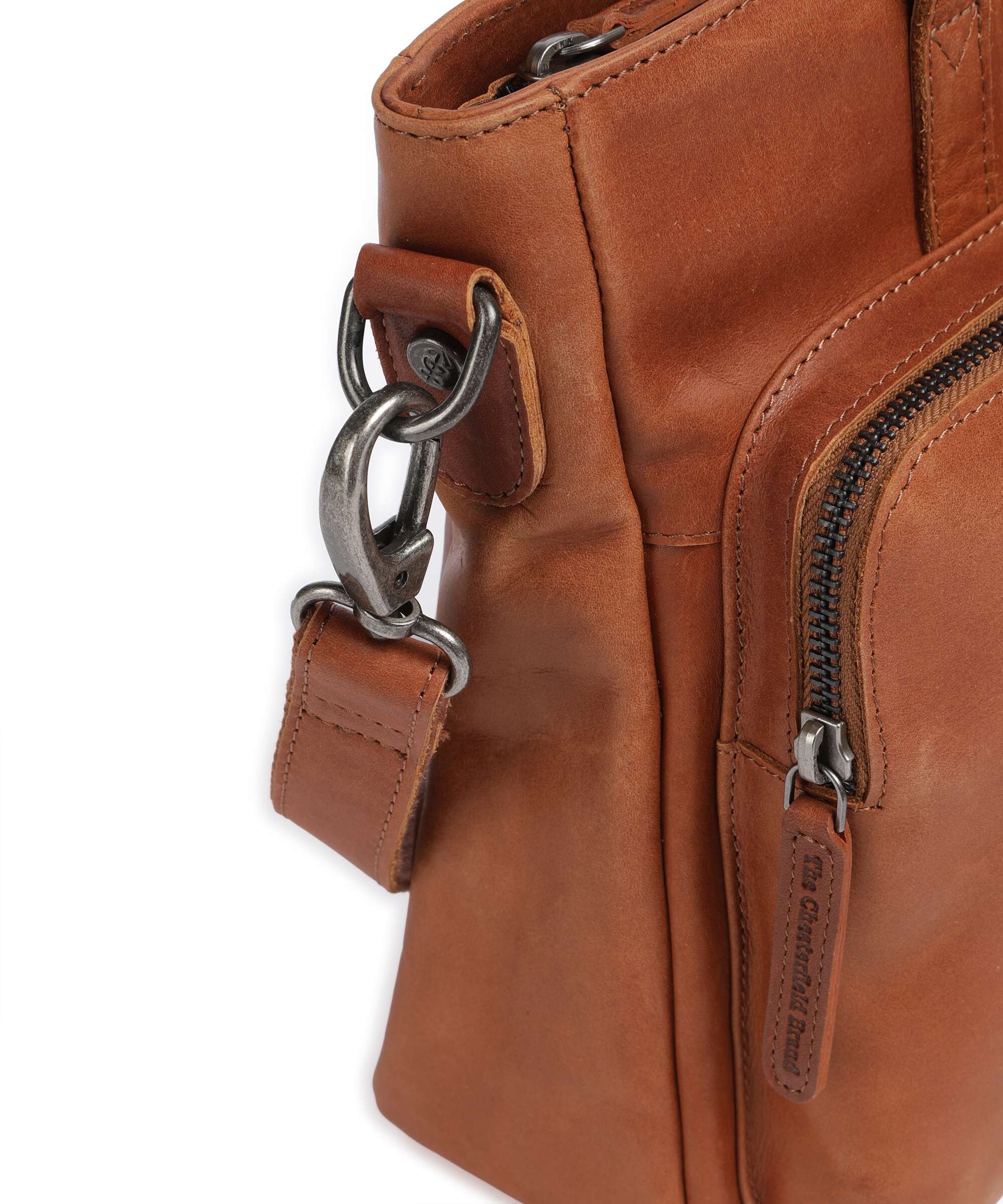 The Chesterfield Brand Cow Wax Pull Up Alicante Tote bag cognac - Image 4