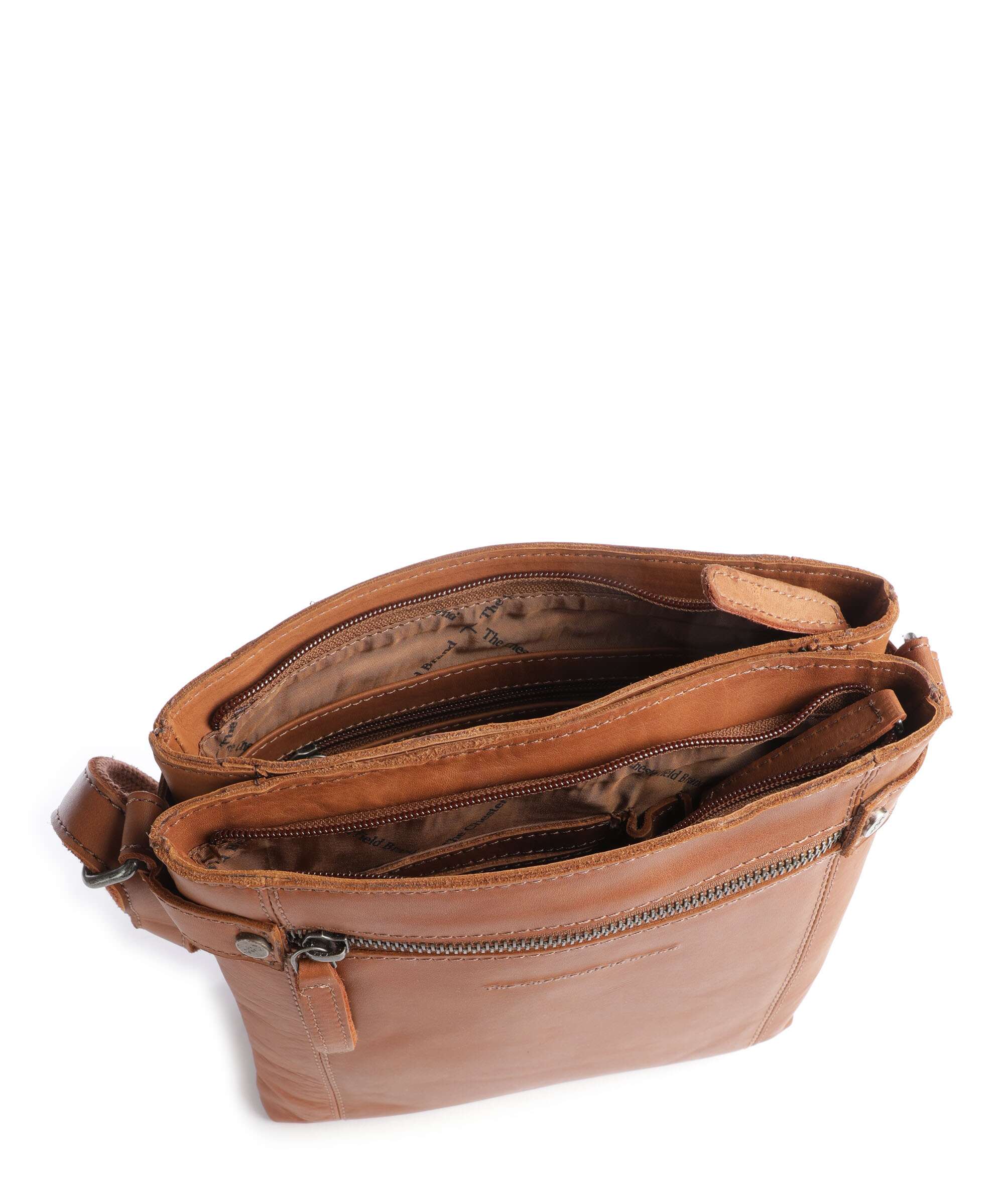 The Chesterfield Brand Cow Wax Pull Up Brandis Crossbody bag cognac - Image 5