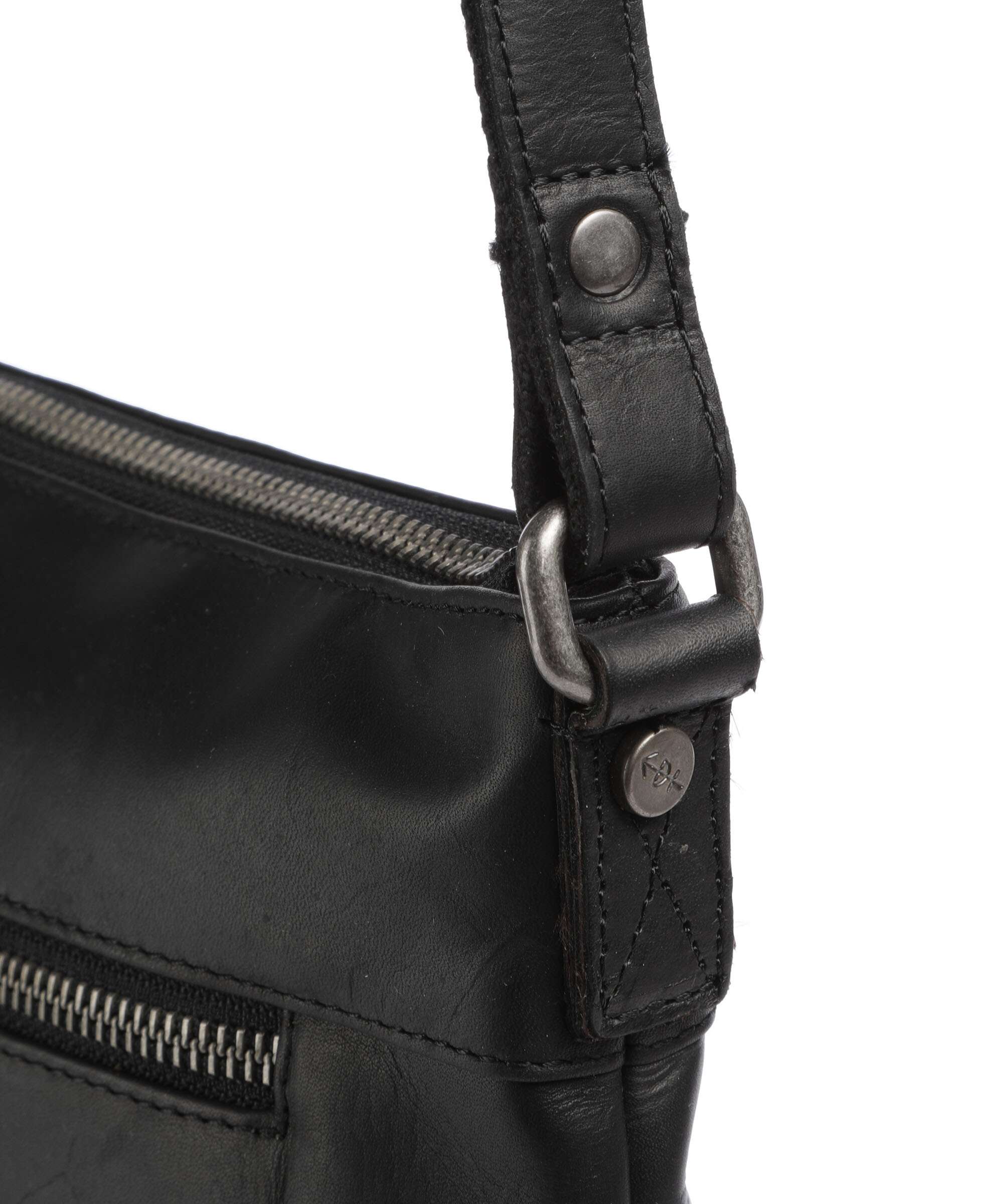 The Chesterfield Brand Cow Wax Pull Up Cartagena Crossbody bag black - Image 4
