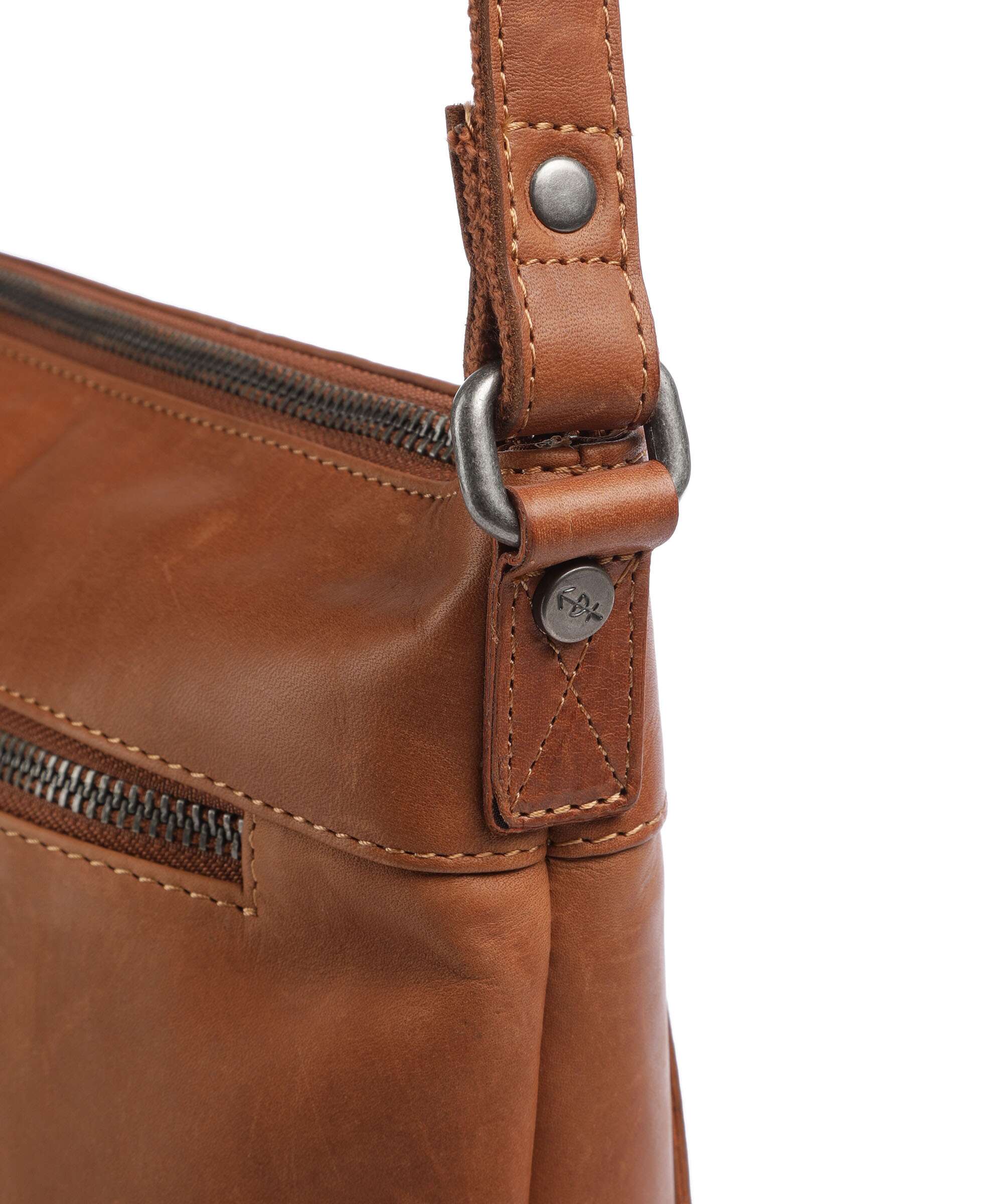 The Chesterfield Brand Cow Wax Pull Up Cartagena Crossbody bag cognac - Image 4