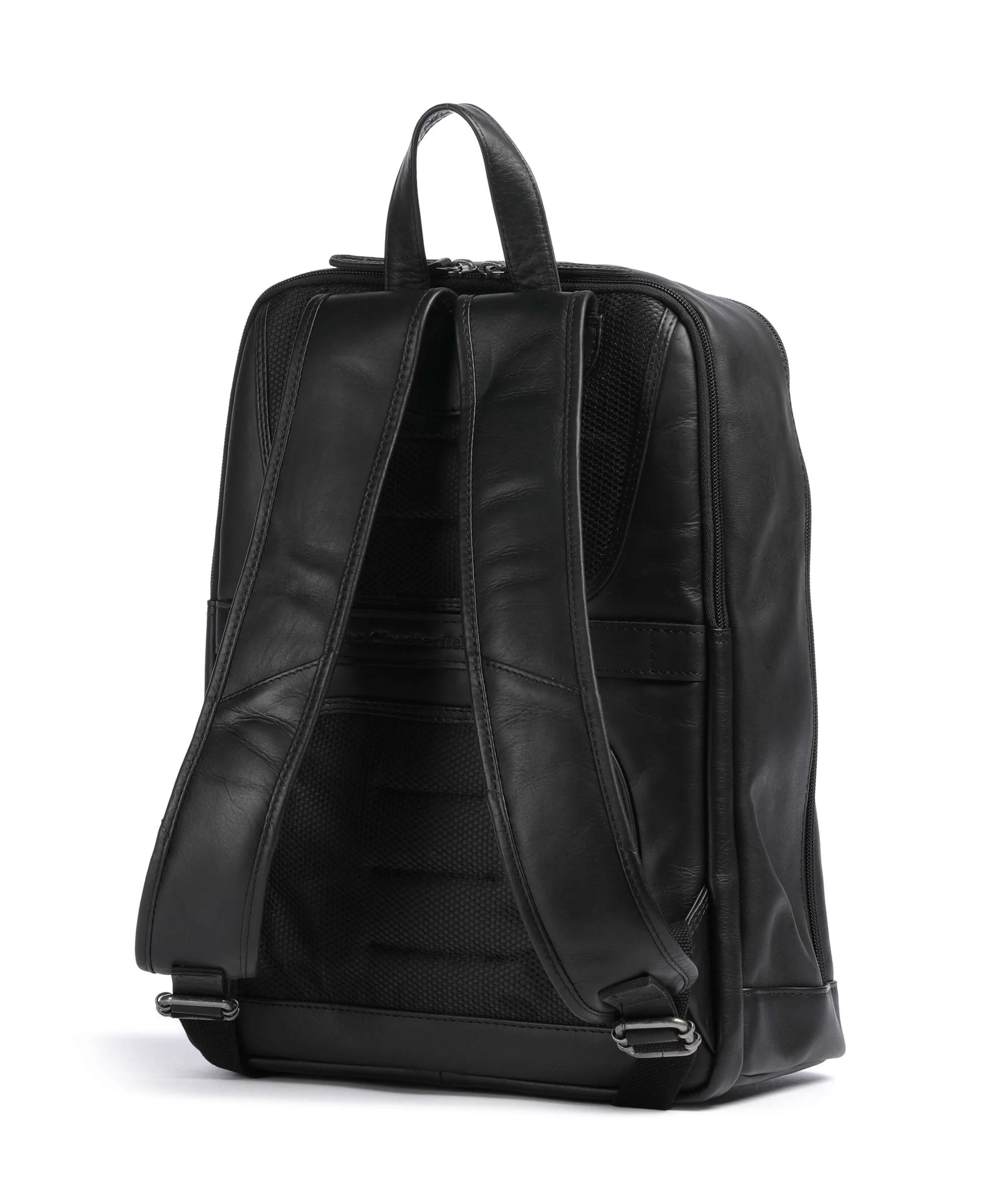 The Chesterfield Brand Cow Wax Pull Up Detroit Backpack black - Image 2