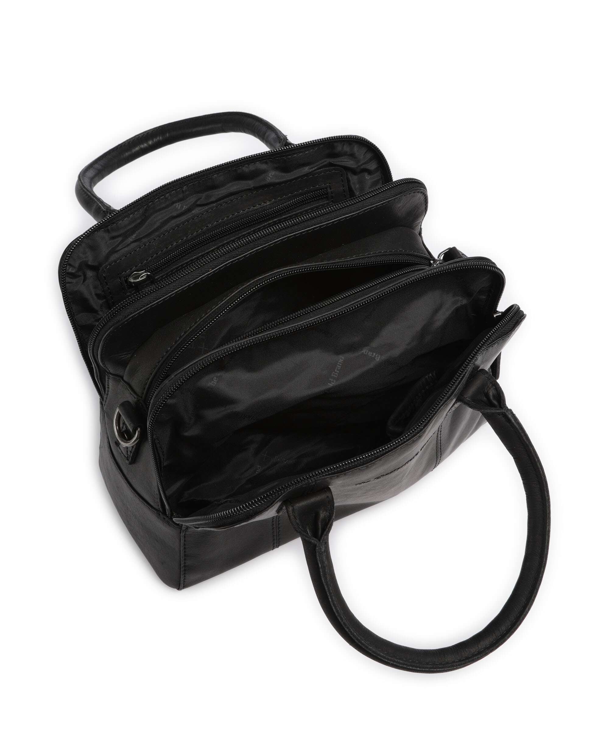 The Chesterfield Brand Cow Wax Pull Up Ezra Handbag black - Image 6