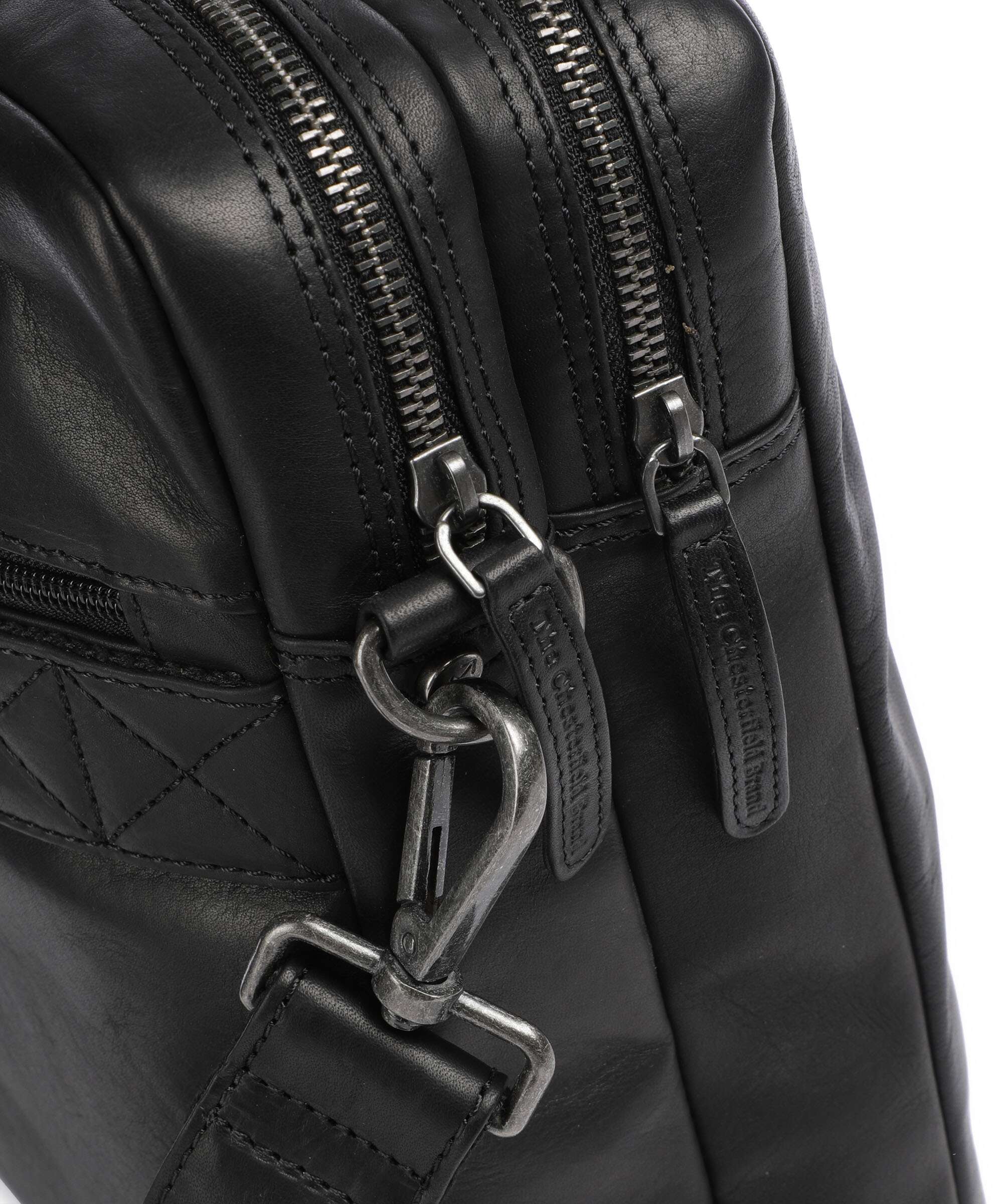 The Chesterfield Brand Cow Wax Pull Up Fabian Briefcase black - Image 4