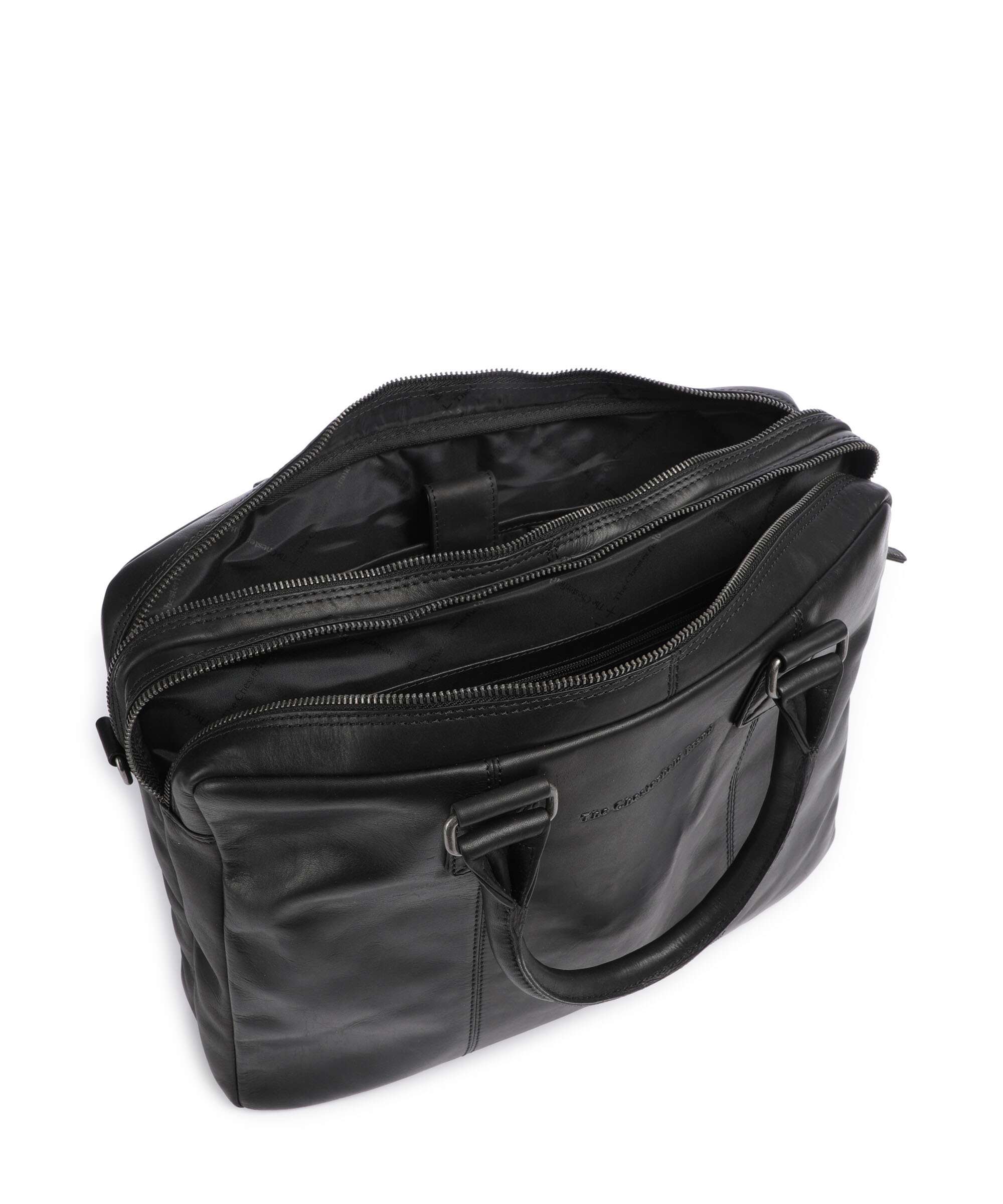 The Chesterfield Brand Cow Wax Pull Up Fabian Briefcase black - Image 6