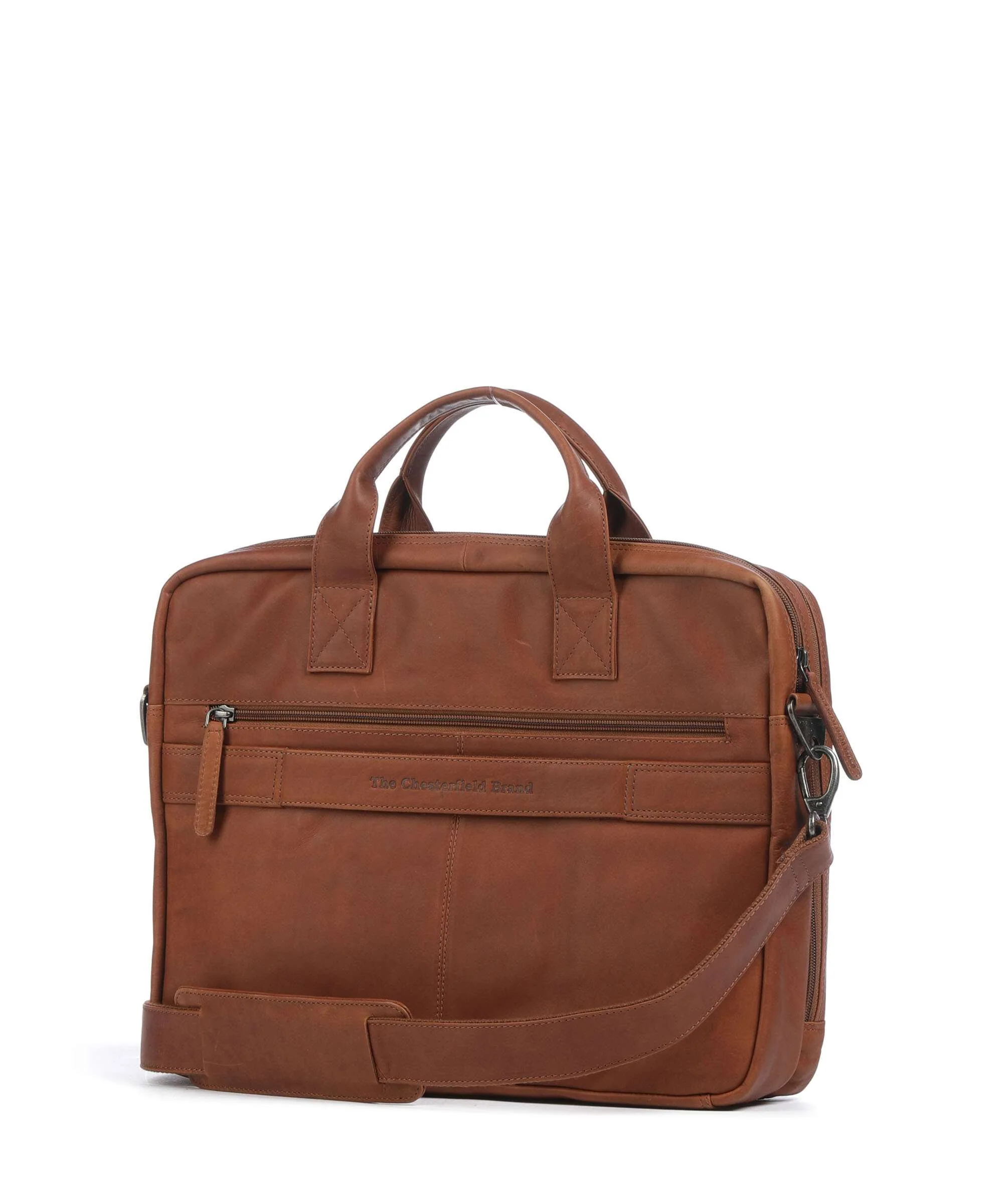 The Chesterfield Brand Cow Wax Pull Up Frazer Briefcase cognac - Image 2