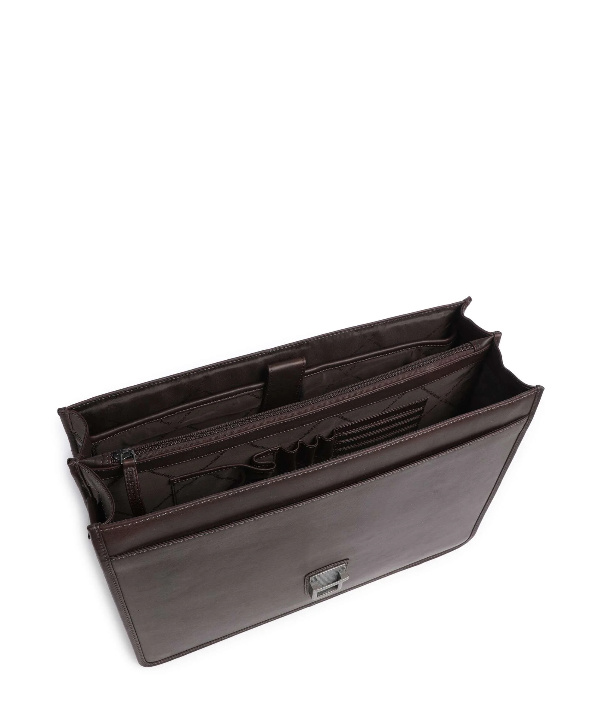 The Chesterfield Brand Cow Wax Pull Up Glenwood Briefcase brown - Image 6