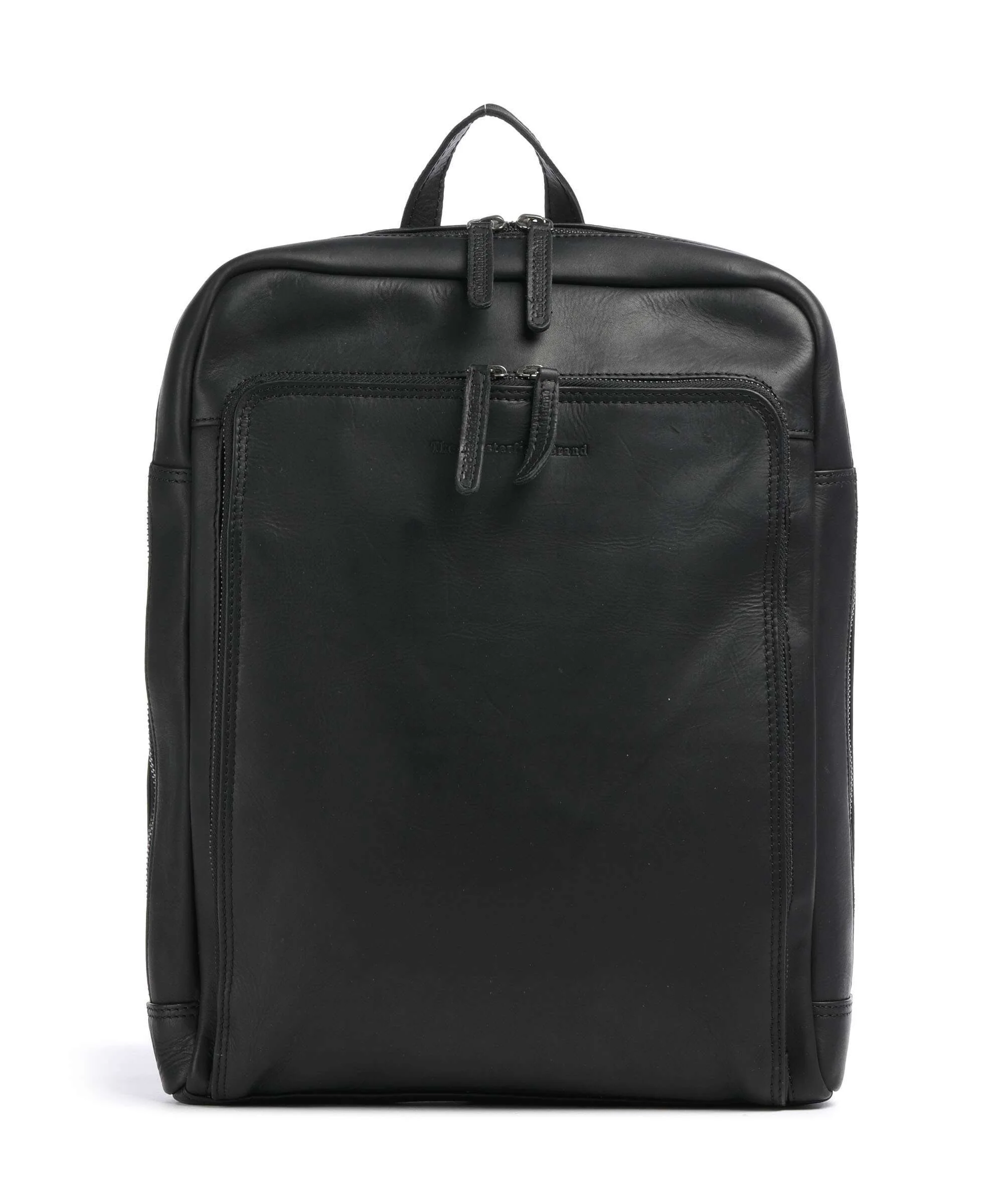 The Chesterfield Brand Cow Wax Pull Up Jasper Backpack black