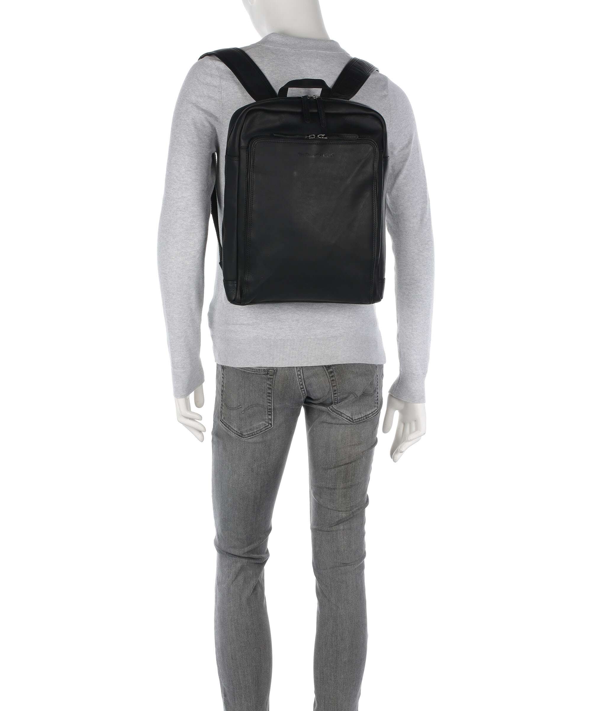 The Chesterfield Brand Cow Wax Pull Up Jasper Backpack black - Image 3