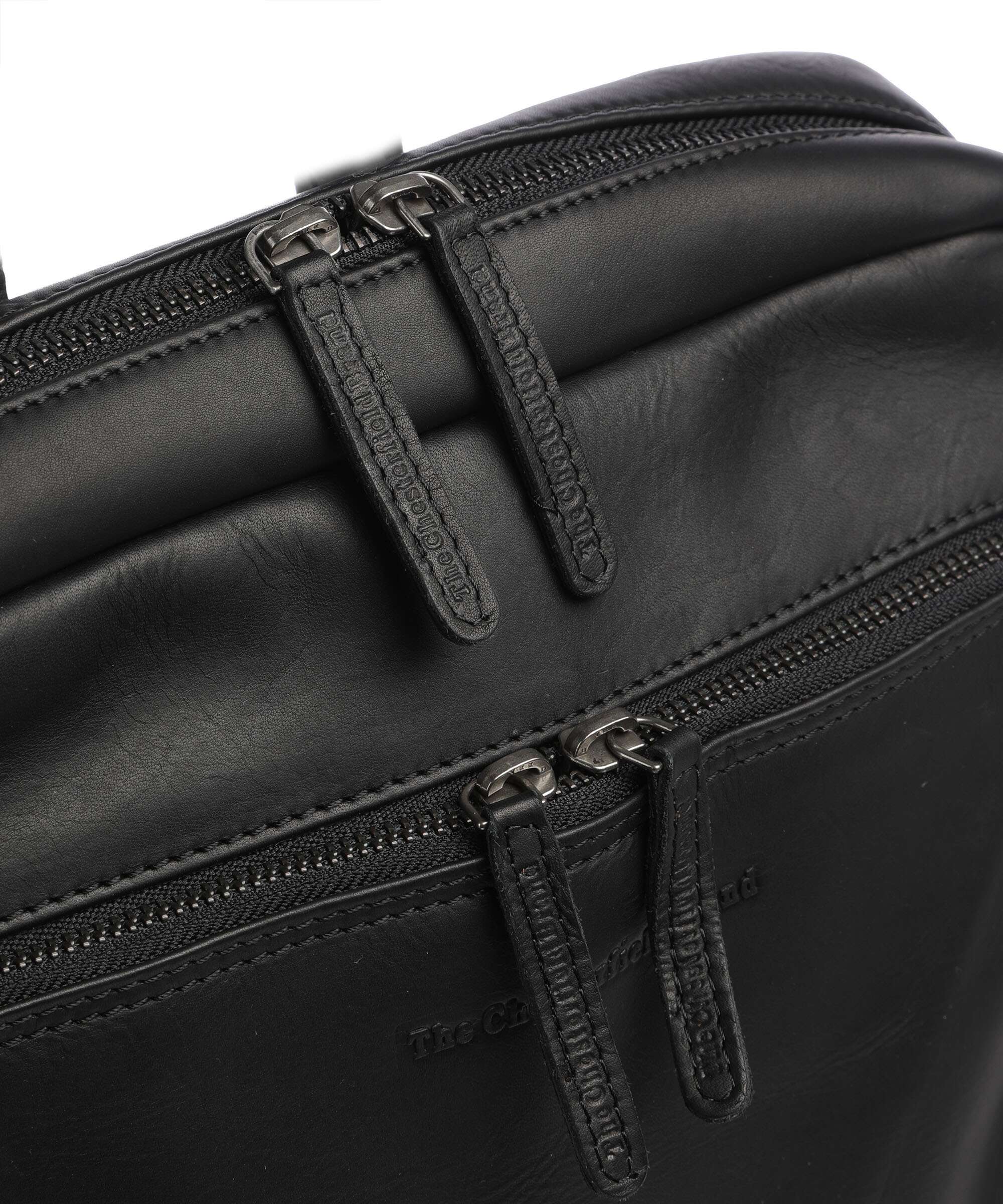The Chesterfield Brand Cow Wax Pull Up Jasper Backpack black - Image 4