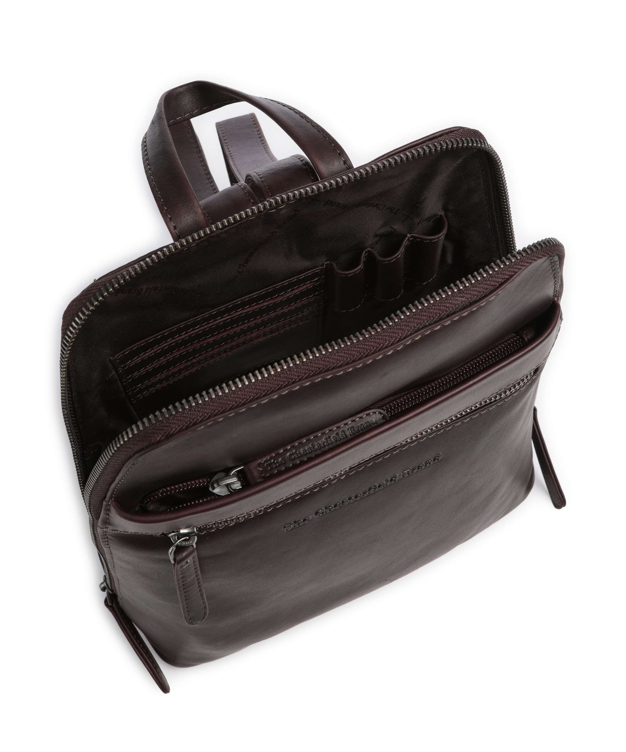The Chesterfield Brand Cow Wax Pull Up Linford Backpack brown - Image 5
