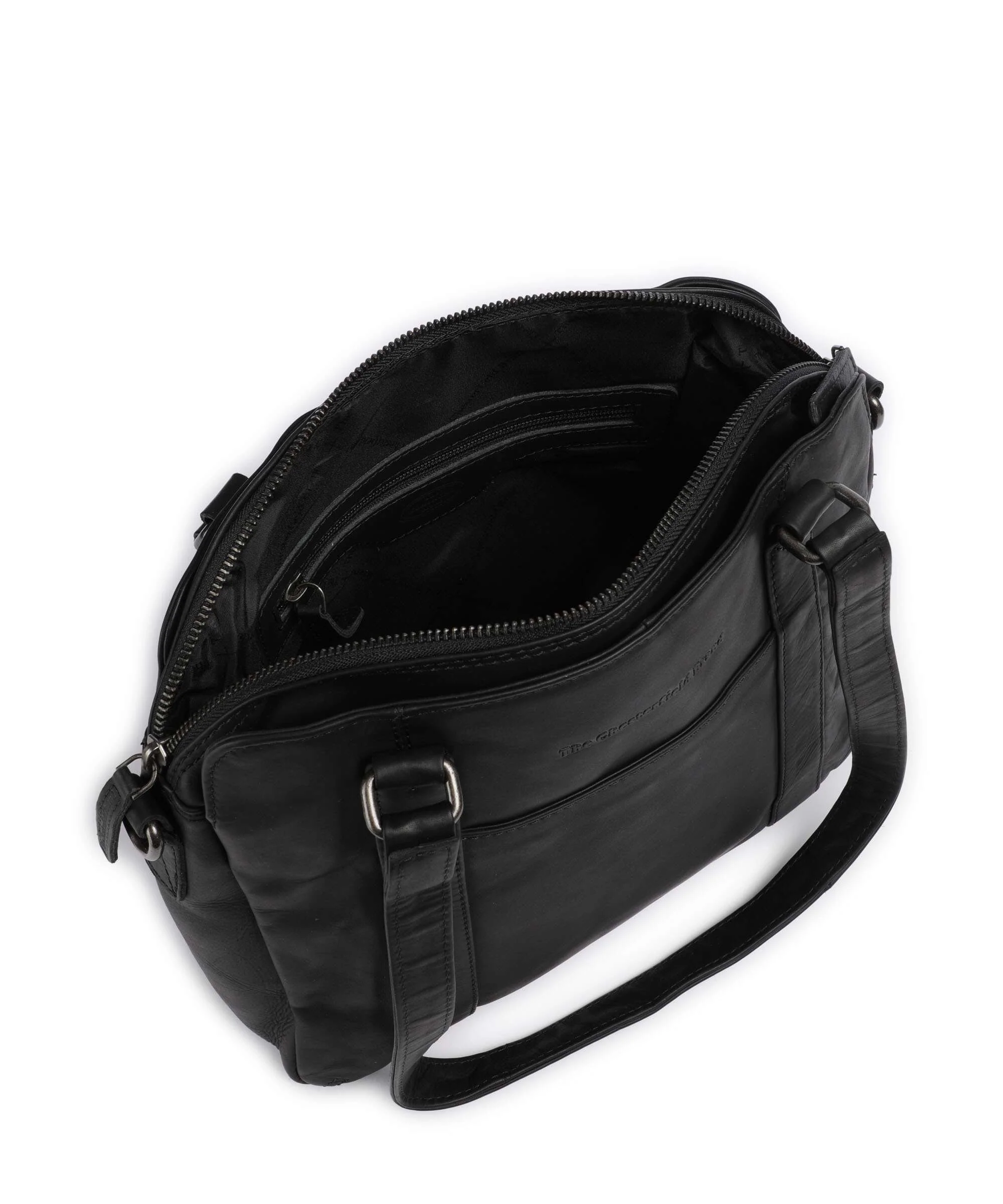 The Chesterfield Brand Cow Wax Pull Up Porlezza Shoulder bag black - Image 6
