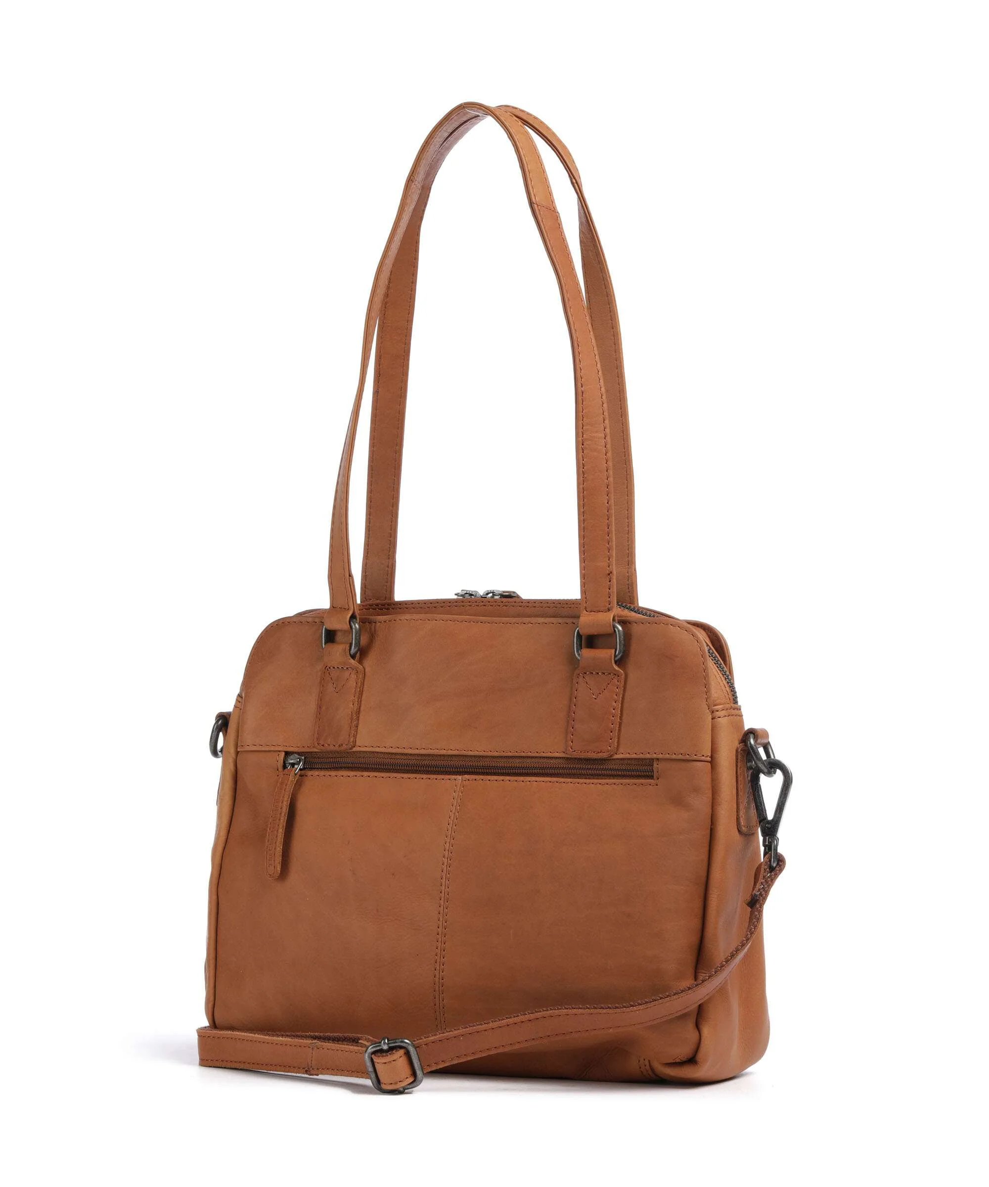 The Chesterfield Brand Cow Wax Pull Up Porlezza Shoulder bag cognac - Image 2