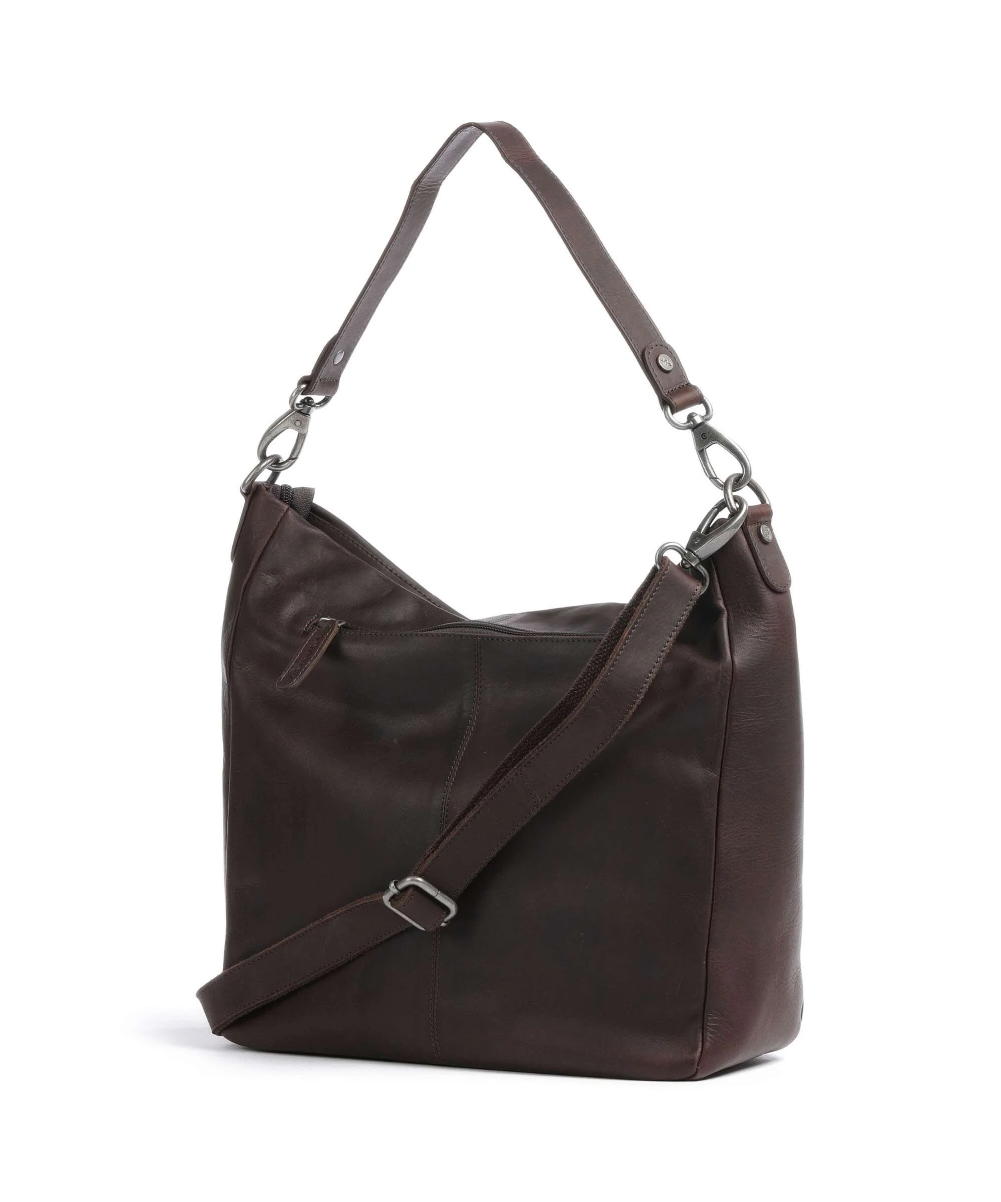 The Chesterfield Brand Cow Wax Pull Up Regina Hobo bag brown - Image 2