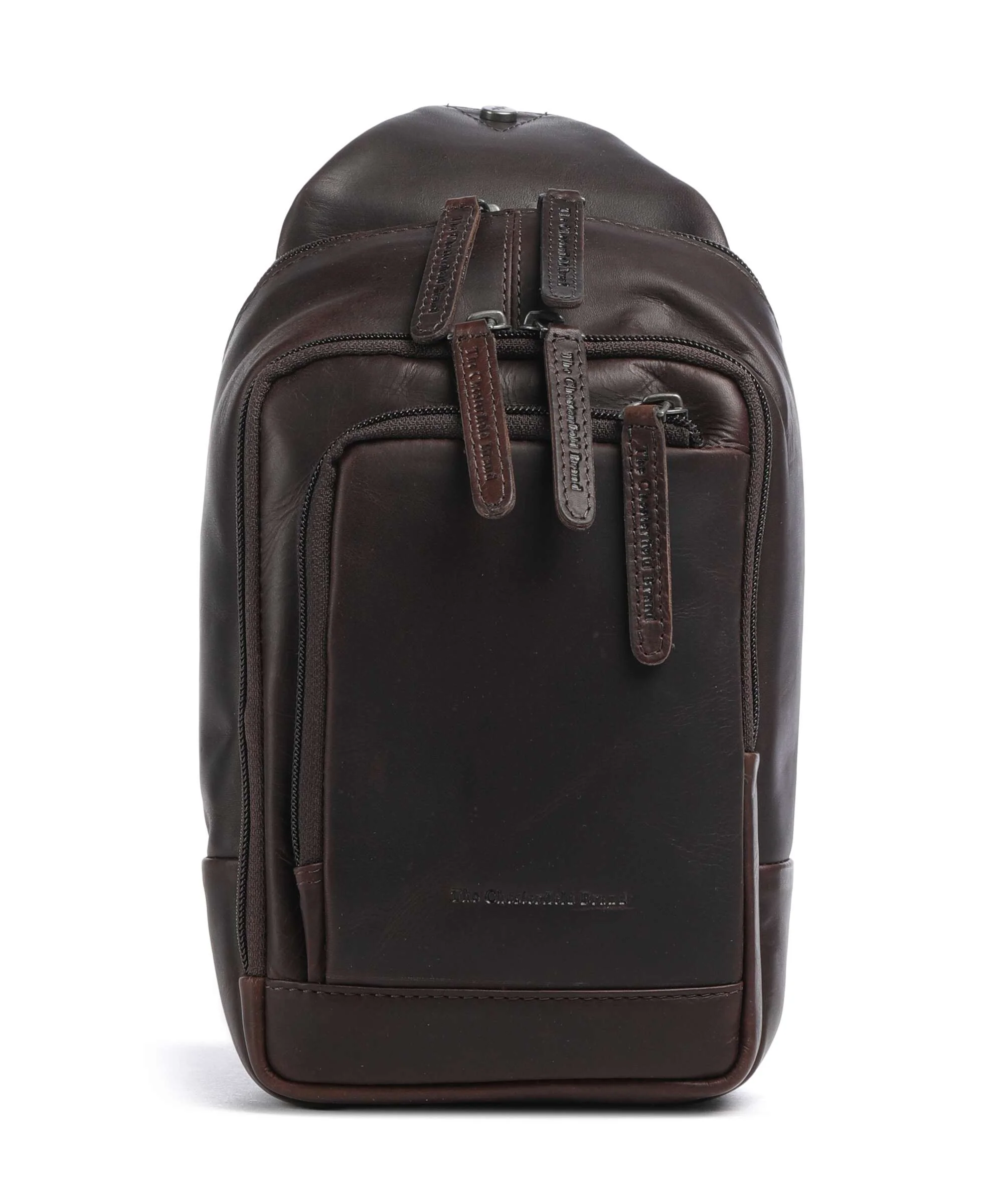 The Chesterfield Brand Cow Wax Pull Up Riga Sling bag brown
