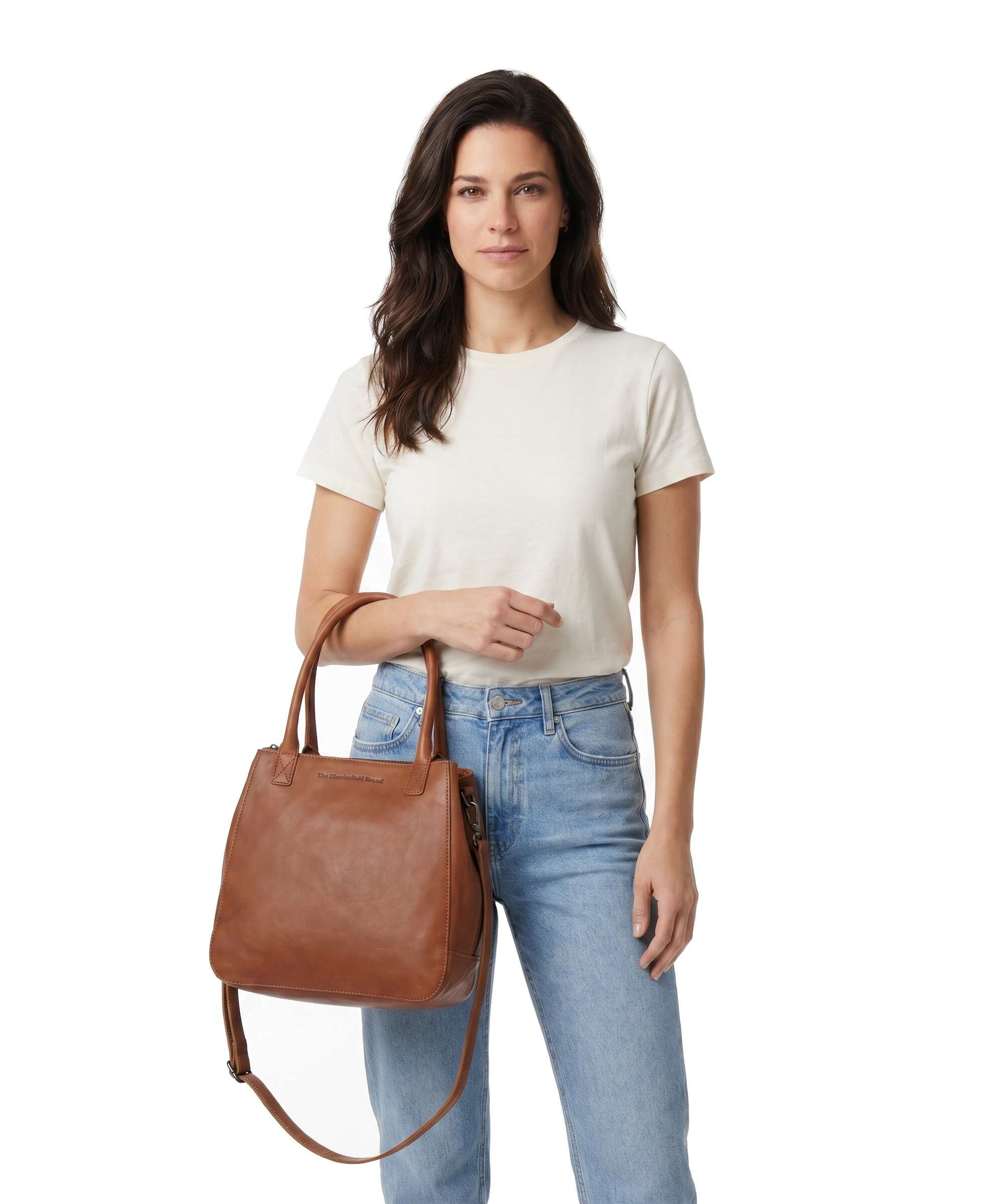 The Chesterfield Brand Cow Wax Pull Up Solvin Handbag cognac - Image 3