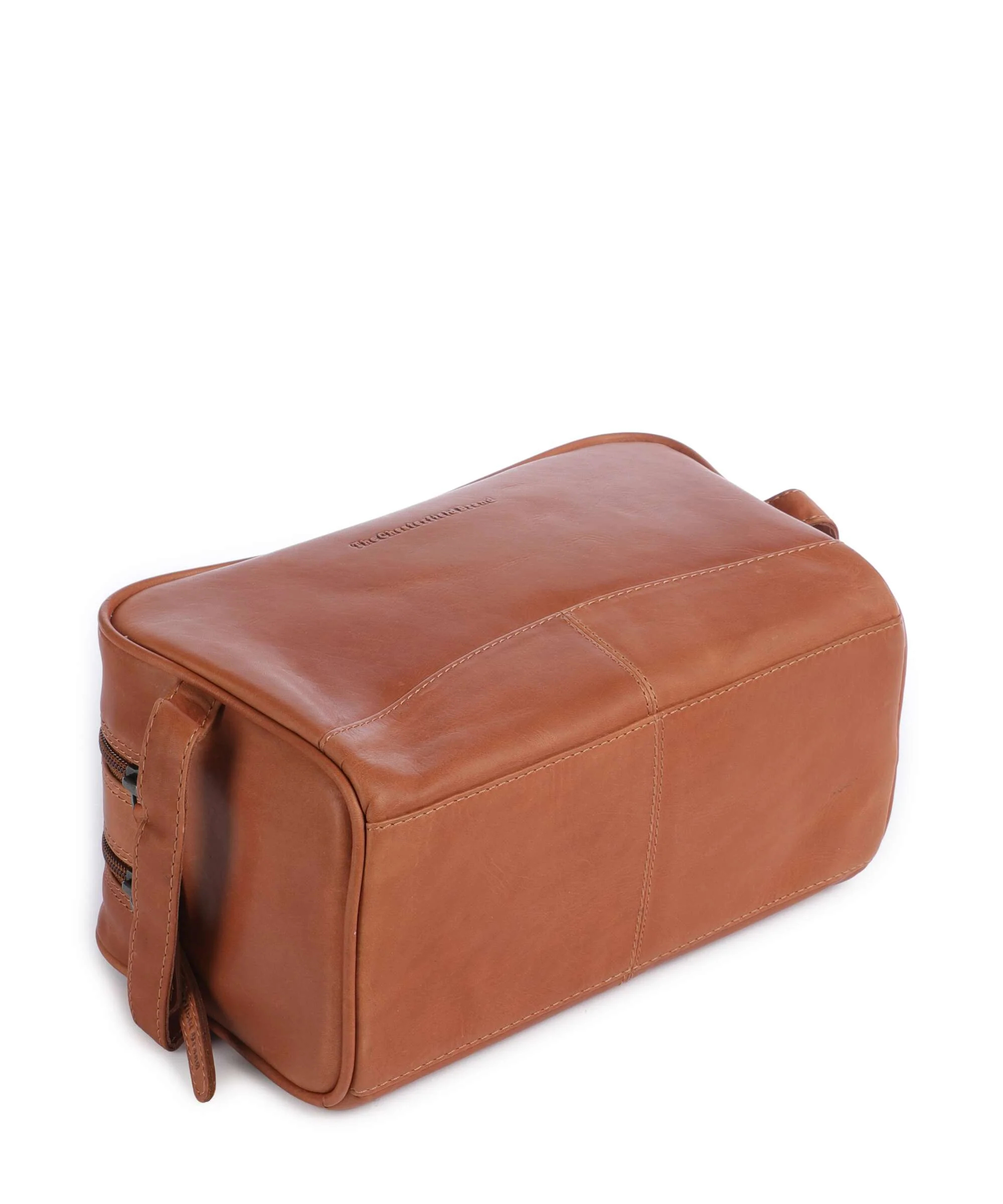 The Chesterfield Brand Cow Wax Pull Up Stacey Toiletry bag cognac - Image 3