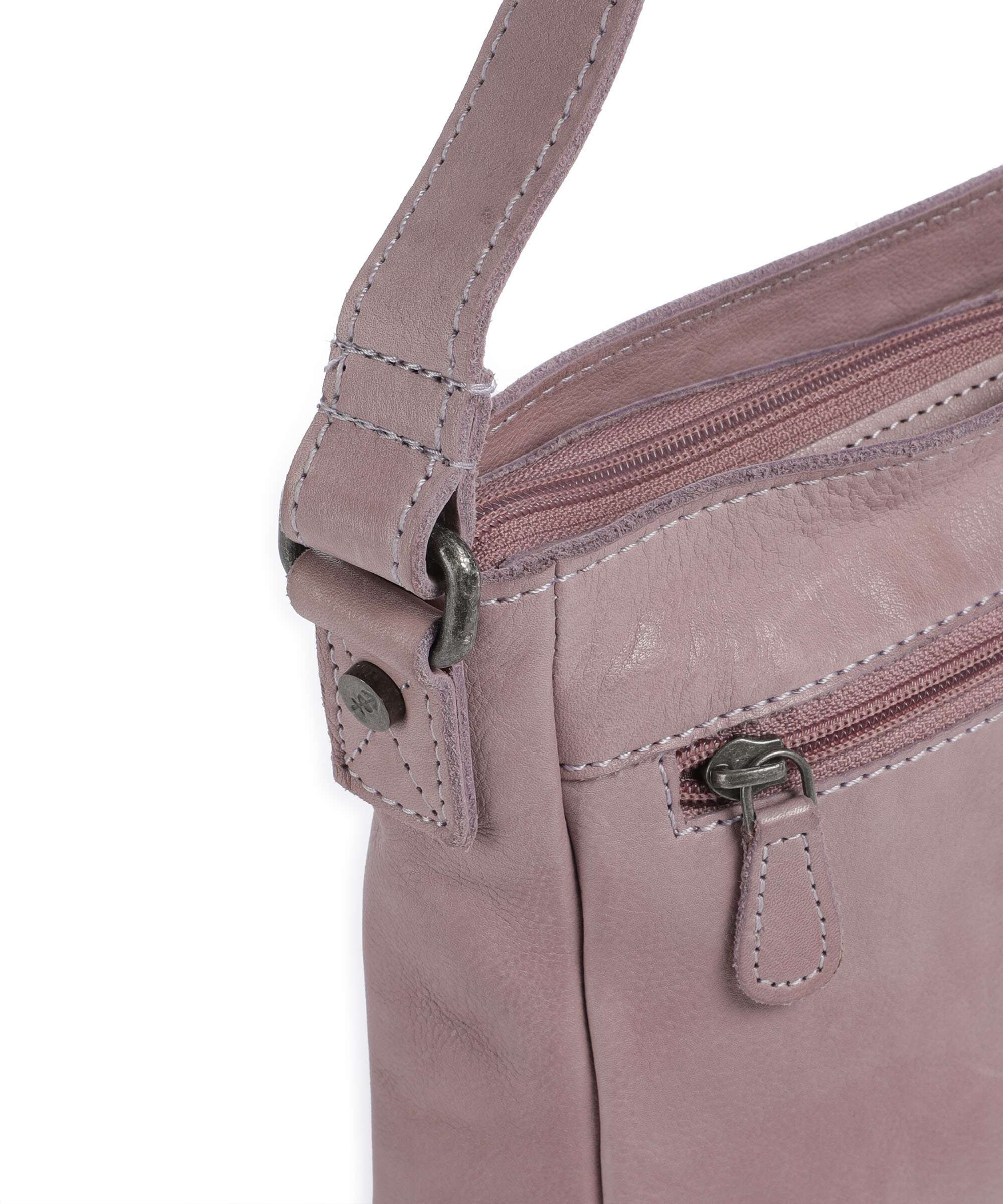 The Chesterfield Brand Washed Waxed Cow Aston Crossbody bag lavender lila - Image 4
