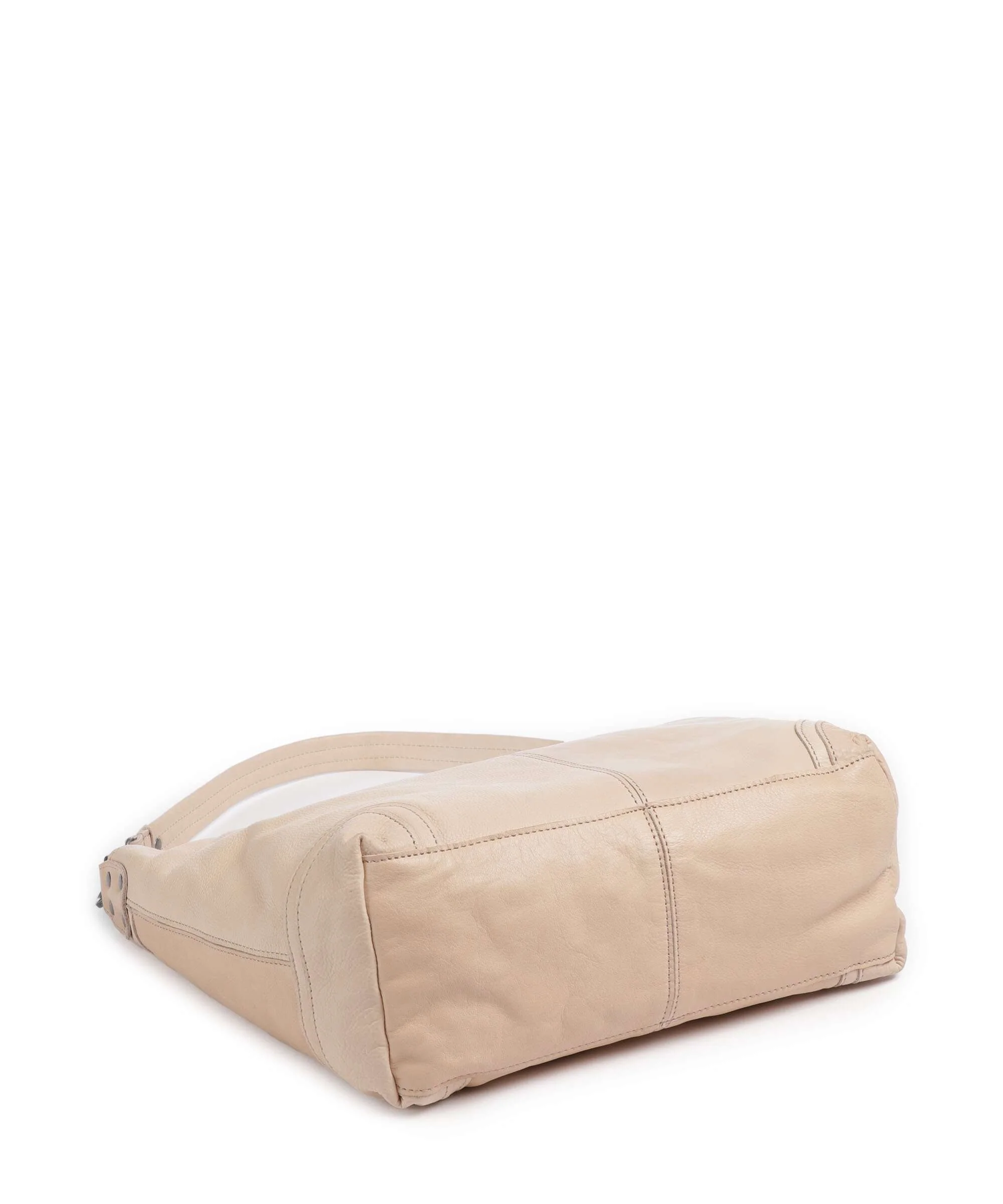 The Chesterfield Brand Washed Waxed Cow Bolivia Hobo bag beige - Image 5