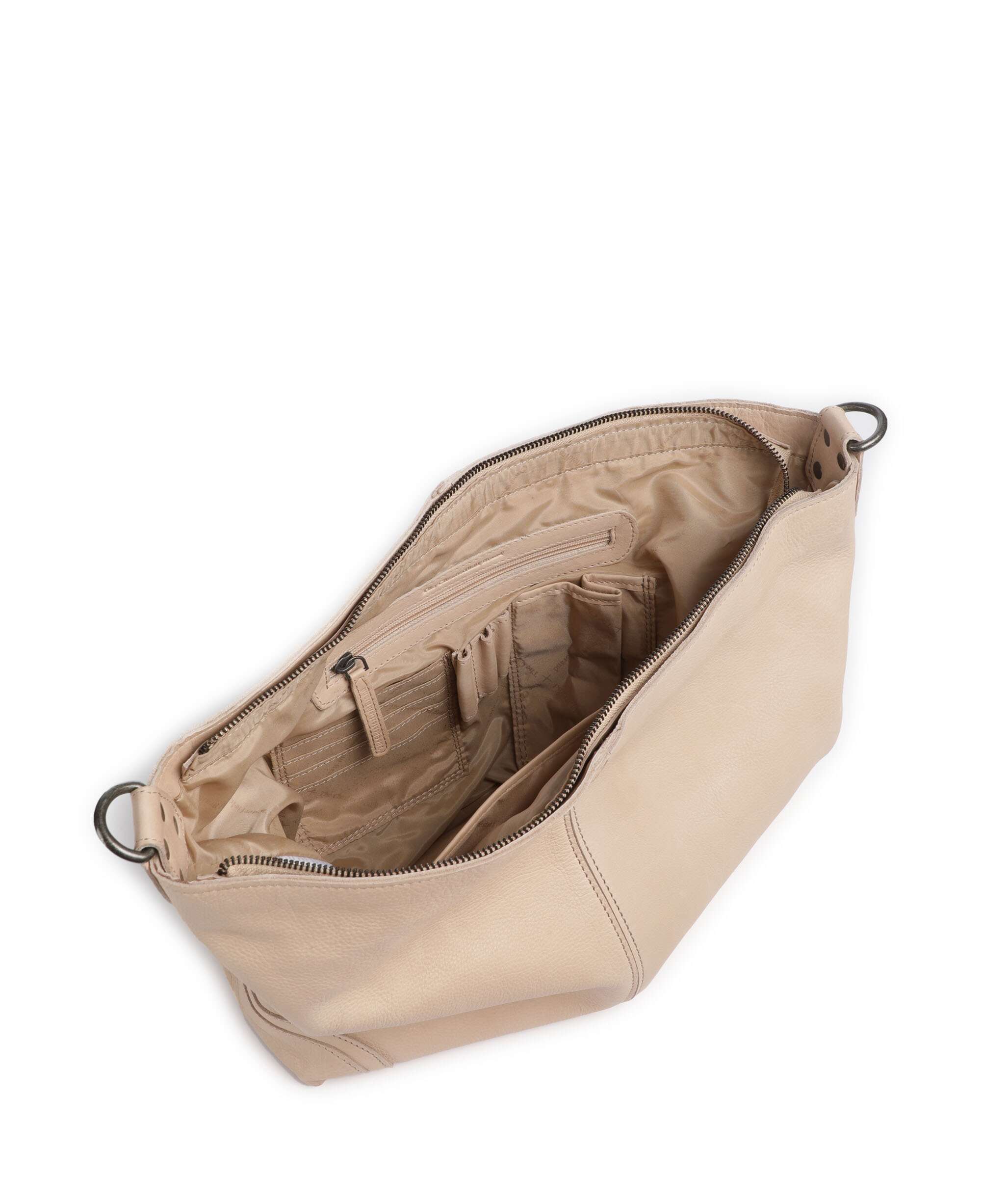 The Chesterfield Brand Washed Waxed Cow Bolivia Hobo bag beige - Image 6