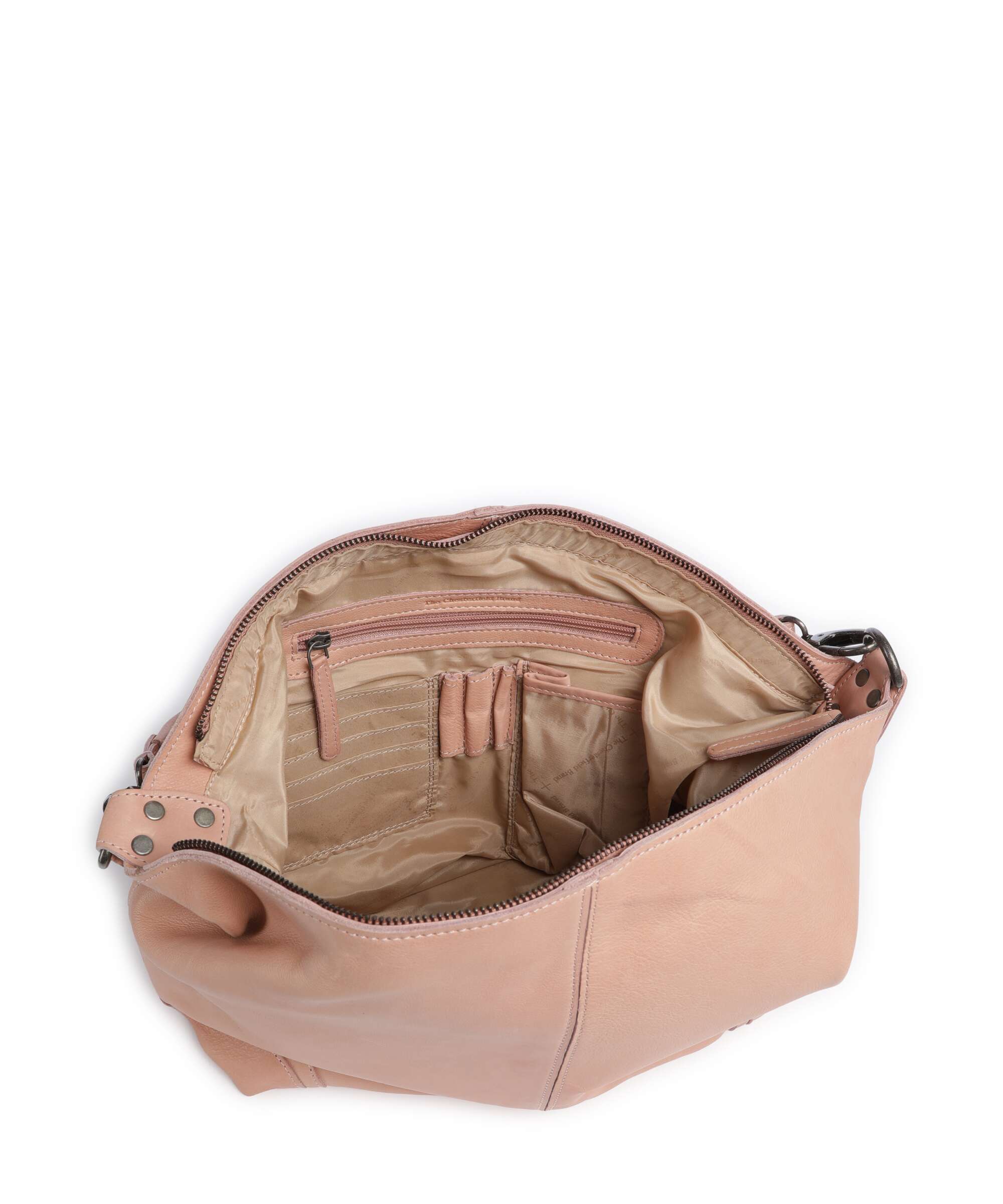 The Chesterfield Brand Washed Waxed Cow Bolivia Hobo bag vintage rose - Image 6