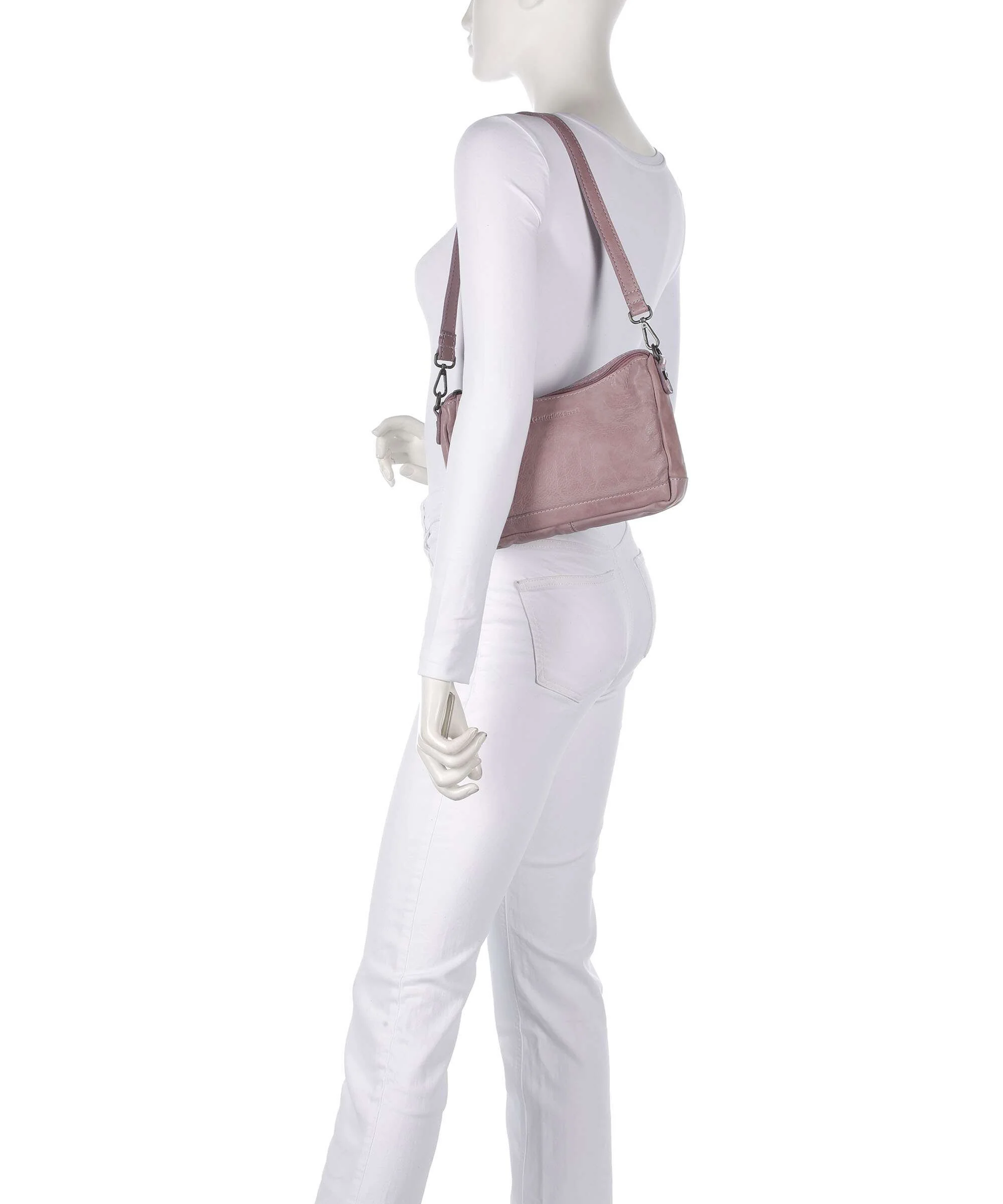 The Chesterfield Brand Washed Waxed Cow Irving Shoulder bag lavender lila - Image 3