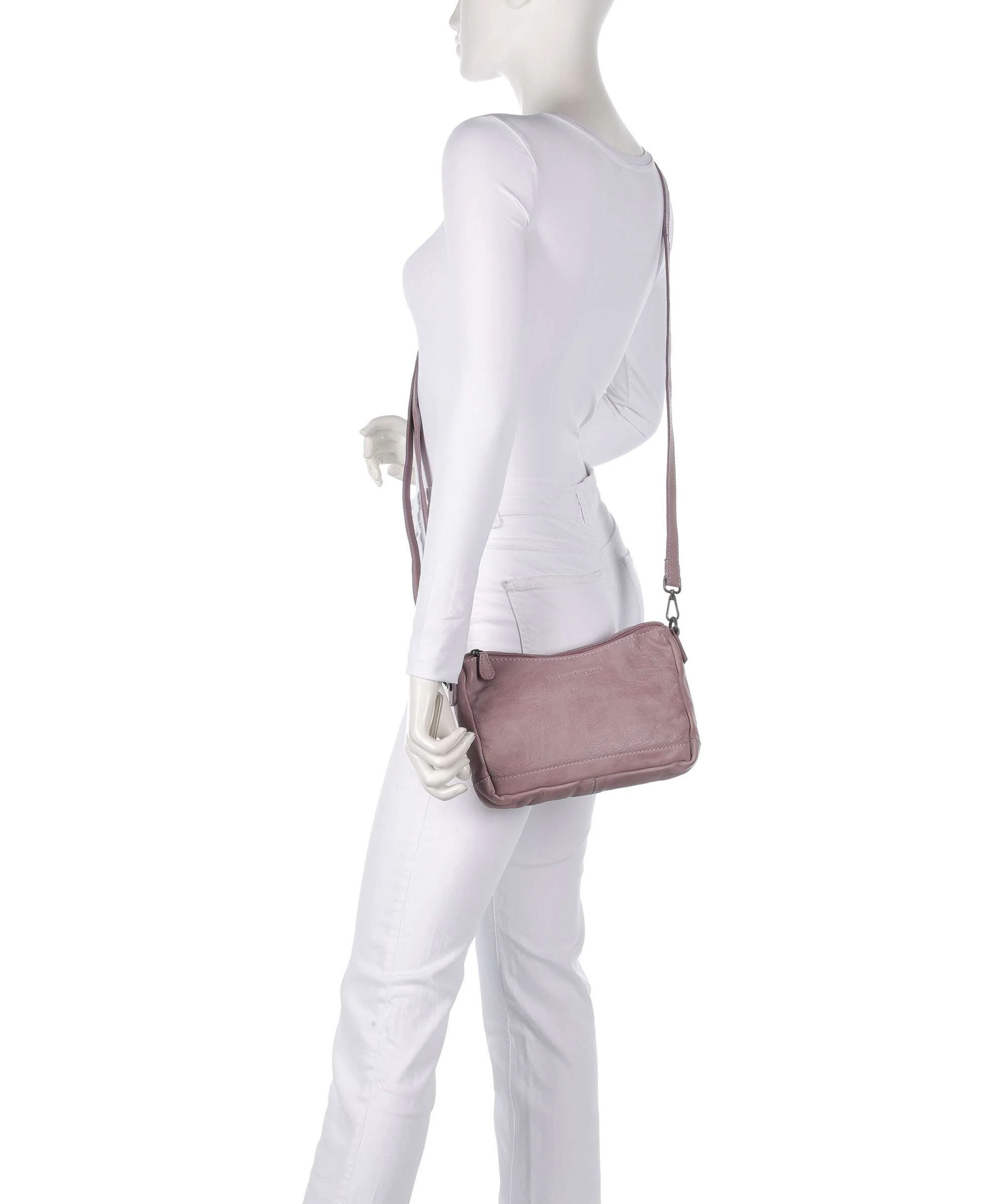 The Chesterfield Brand Washed Waxed Cow Irving Shoulder bag lavender lila - Image 4