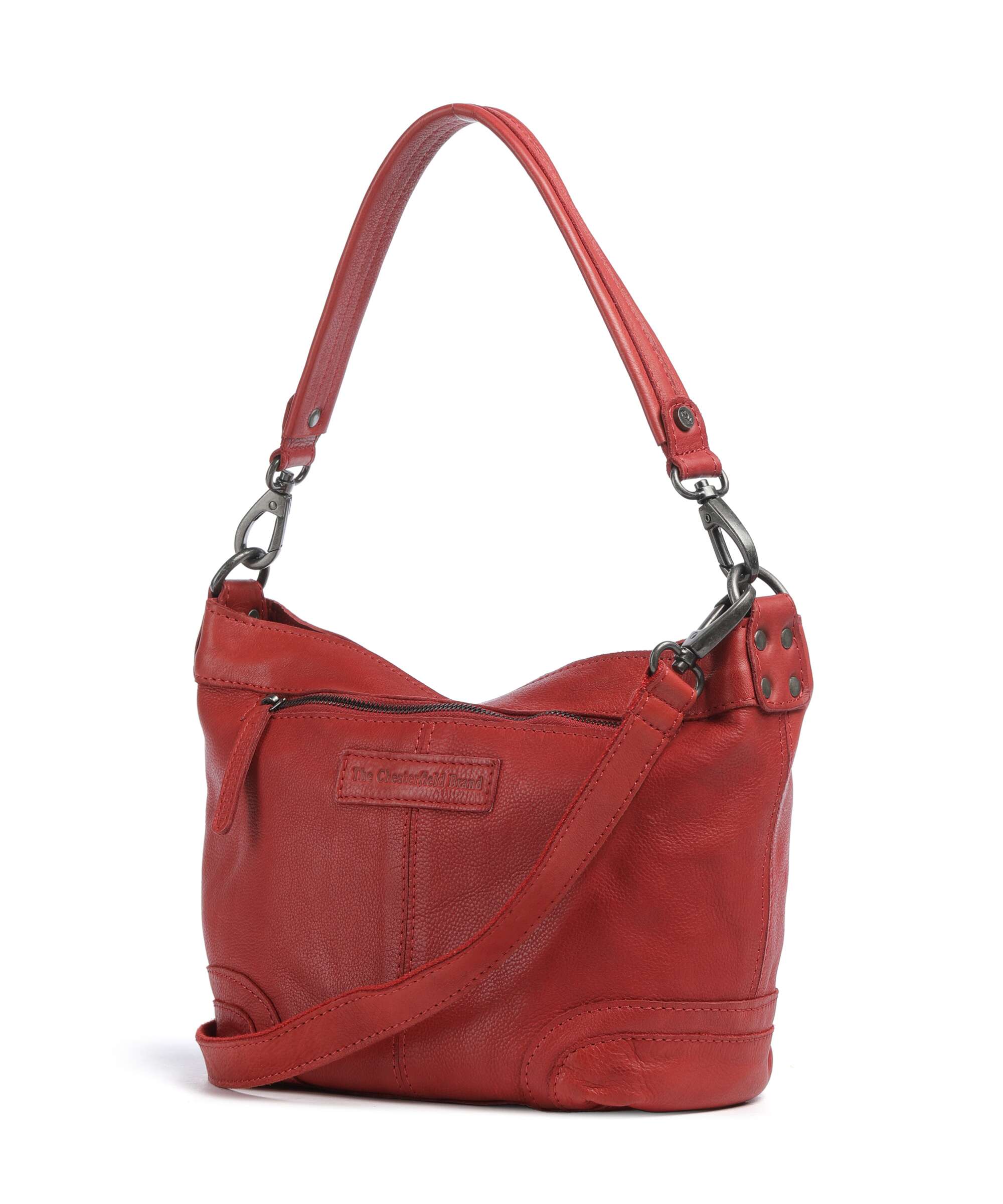 The Chesterfield Brand Washed Waxed Cow Lucy Shoulder bag red - Image 2