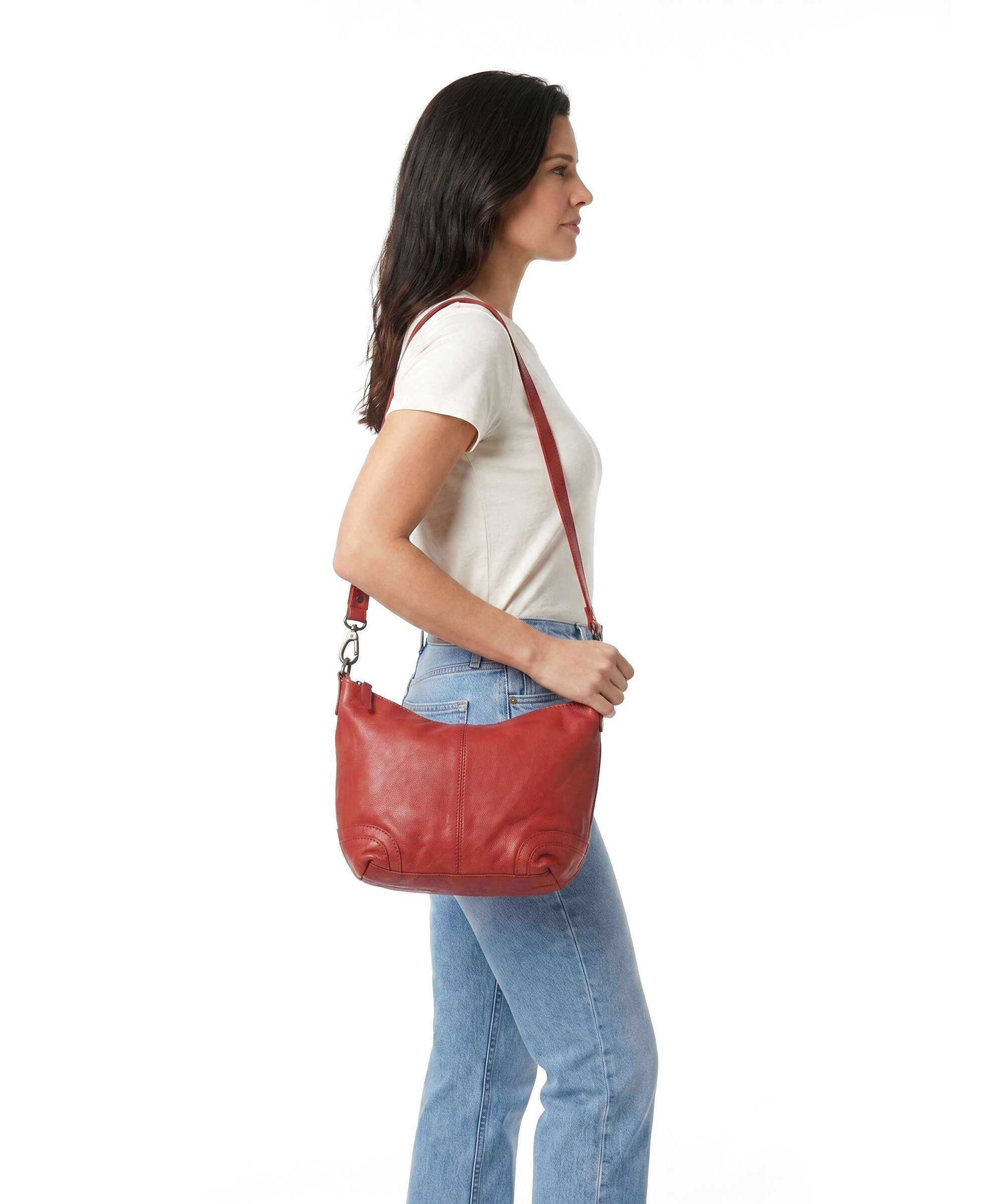 The Chesterfield Brand Washed Waxed Cow Lucy Shoulder bag red - Image 3