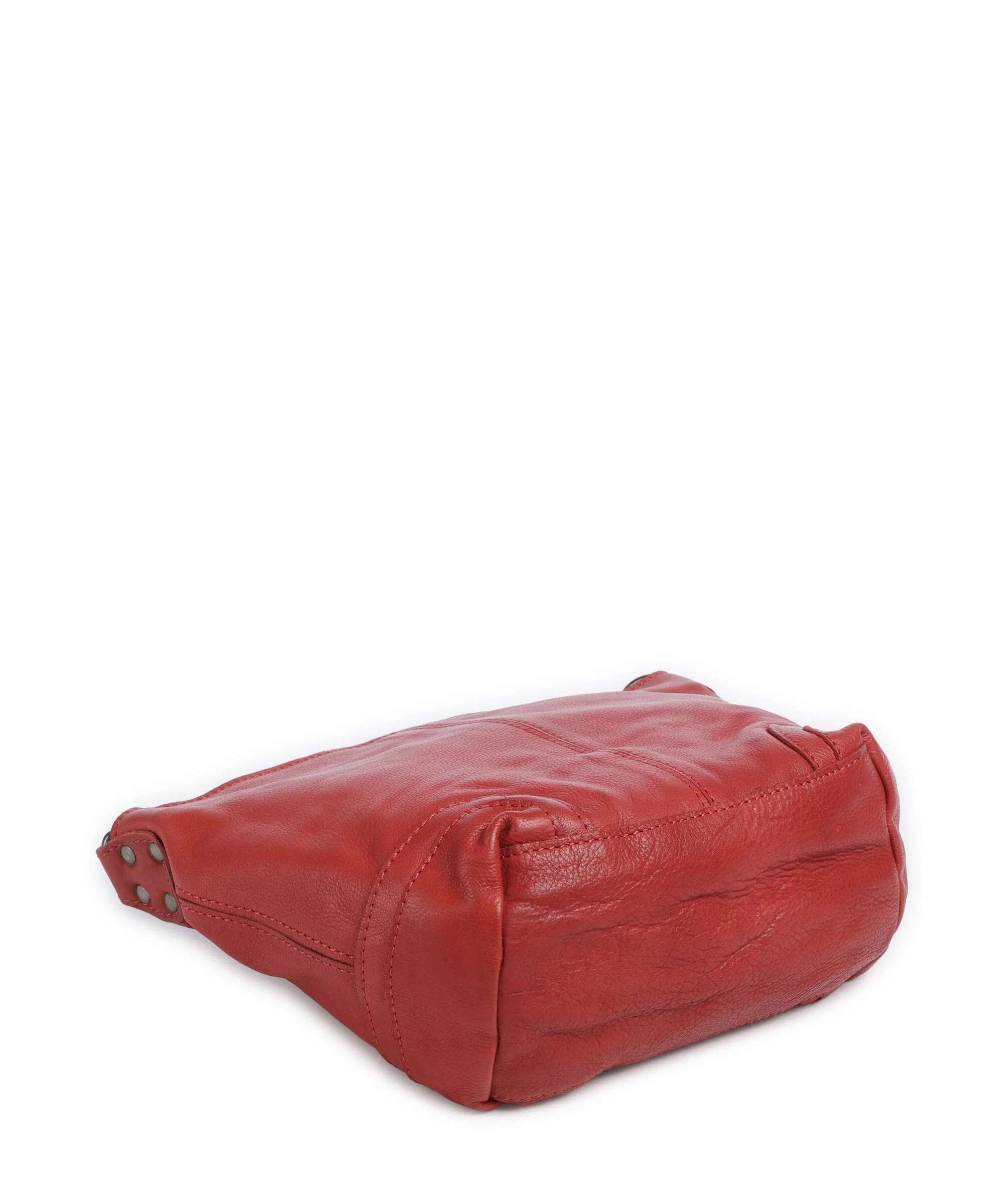 The Chesterfield Brand Washed Waxed Cow Lucy Shoulder bag red - Image 4