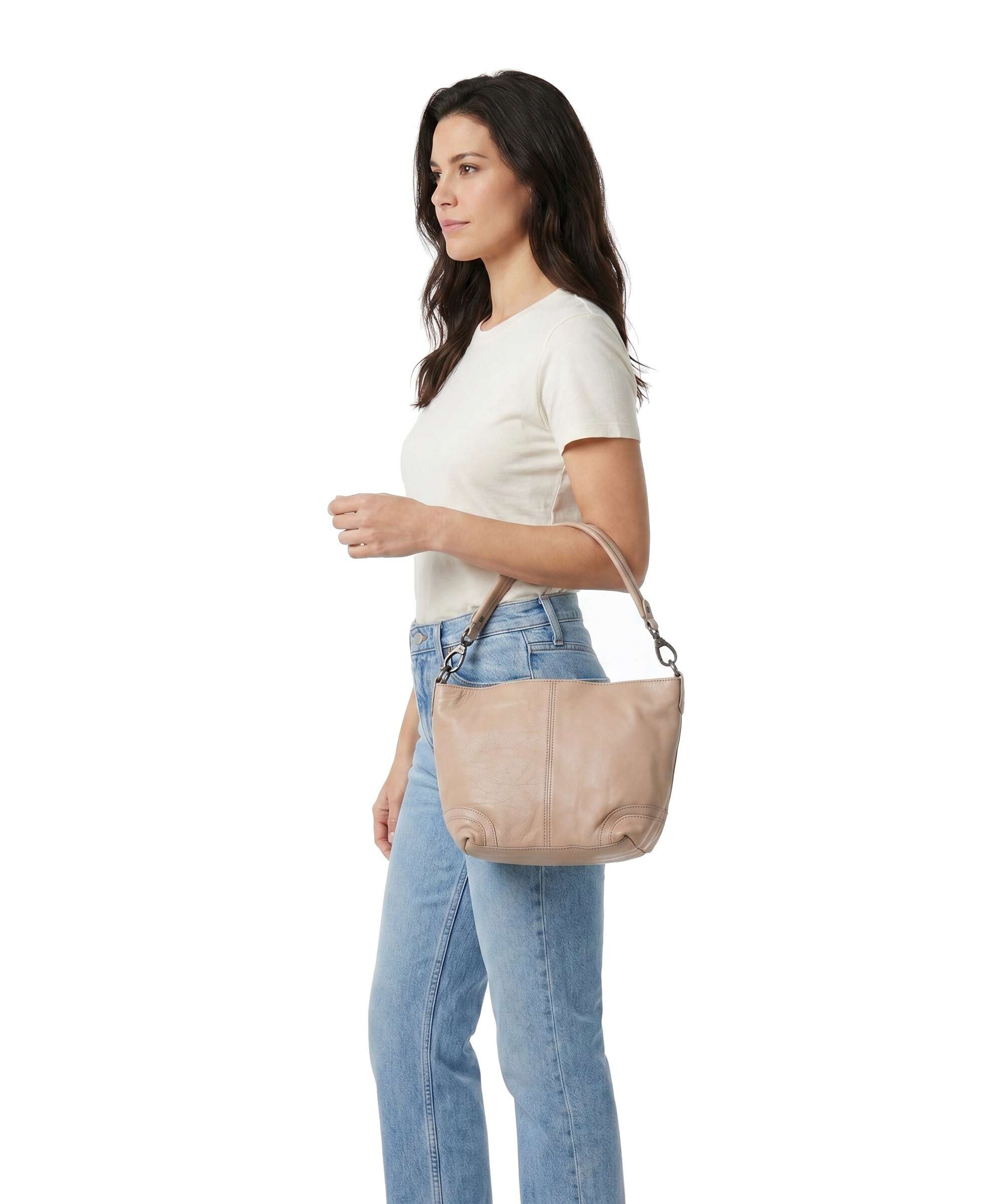 The Chesterfield Brand Washed Waxed Cow Lucy Shoulder bag beige - Image 3