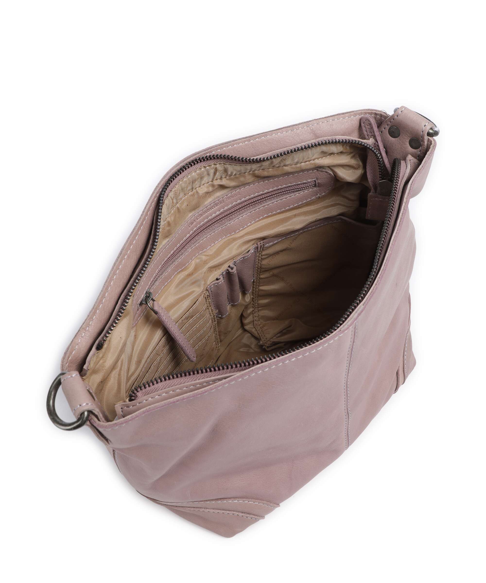 The Chesterfield Brand Washed Waxed Cow Lucy Shoulder bag lavender lilac - Image 6