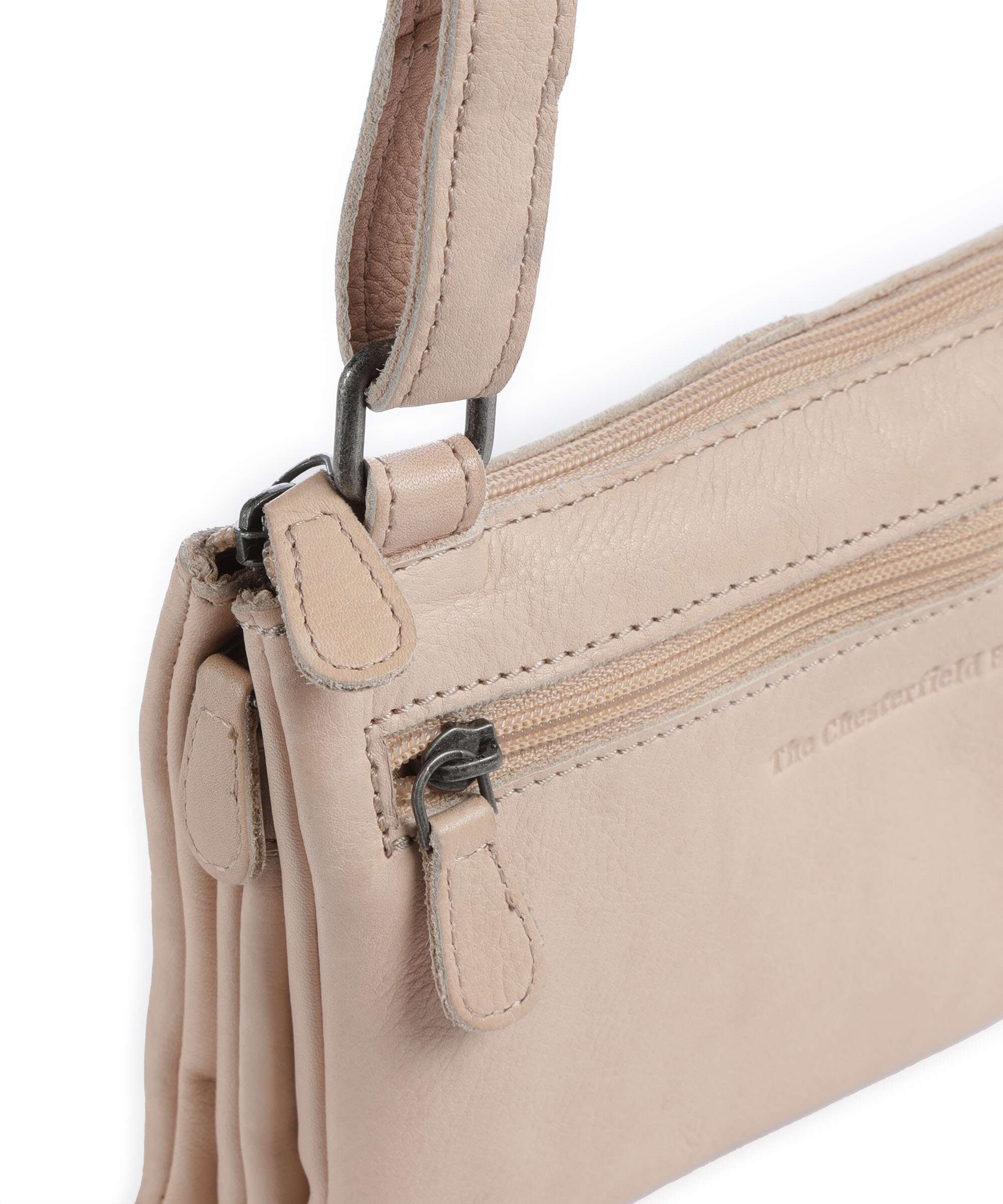 The Chesterfield Brand Washed Waxed Cow Osaka Crossbody bag beige - Image 4