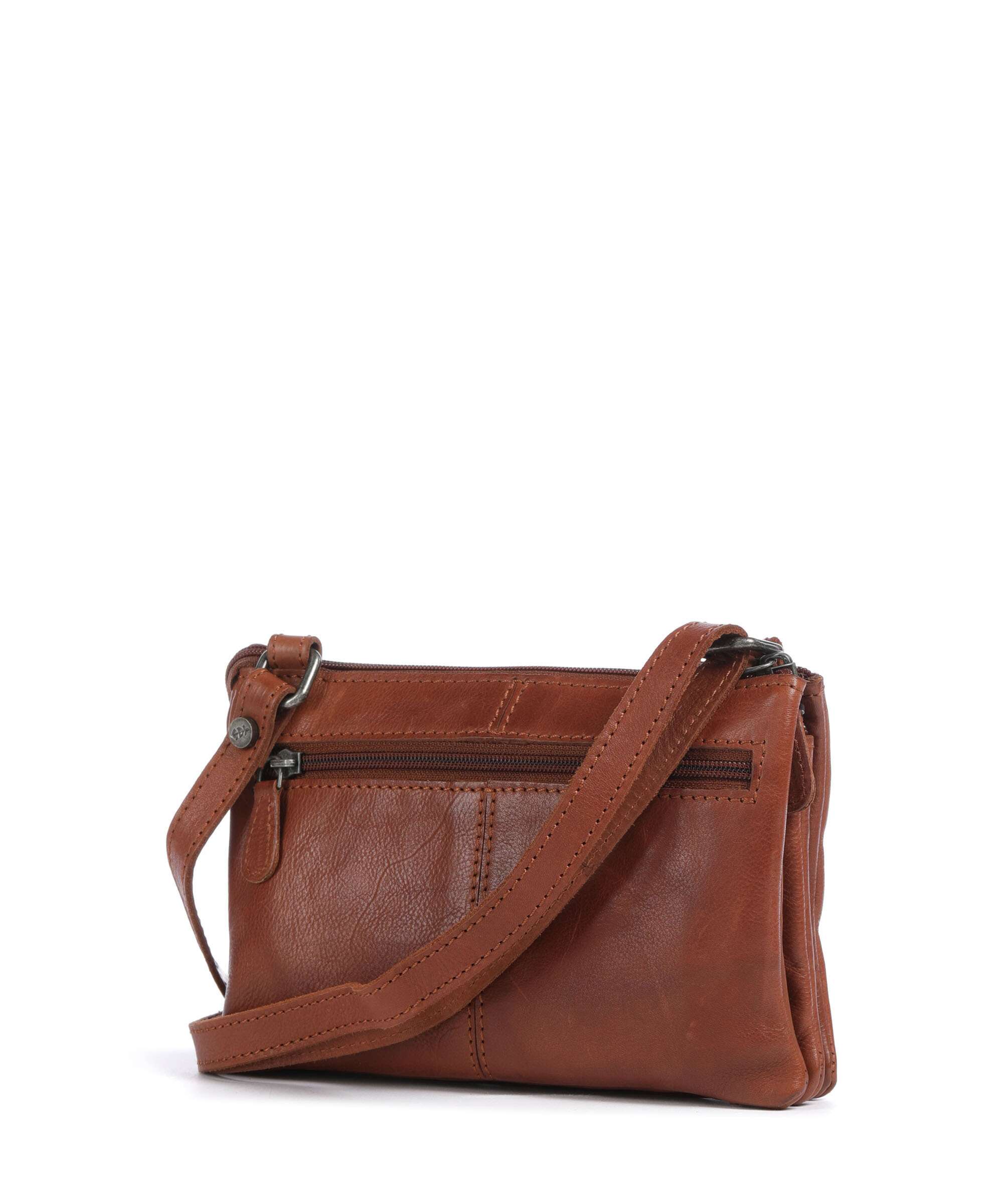 The Chesterfield Brand Washed Waxed Cow Osaka Crossbody bag cognac - Image 2