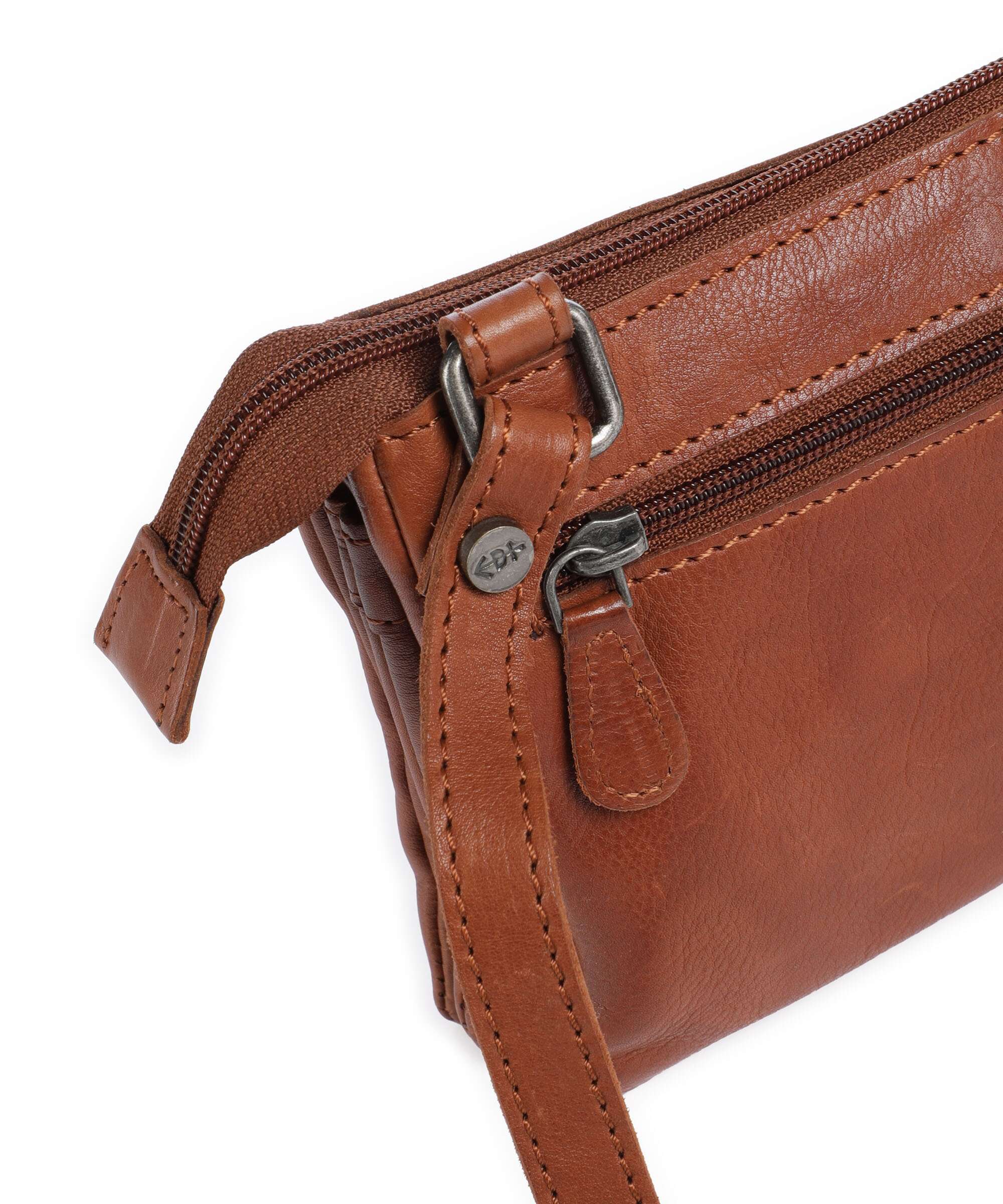 The Chesterfield Brand Washed Waxed Cow Osaka Crossbody bag cognac - Image 4