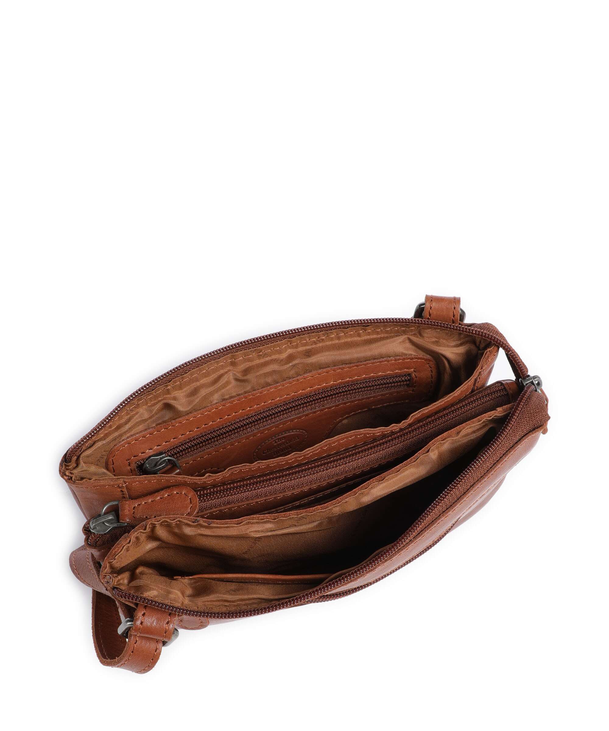 The Chesterfield Brand Washed Waxed Cow Osaka Crossbody bag cognac - Image 6