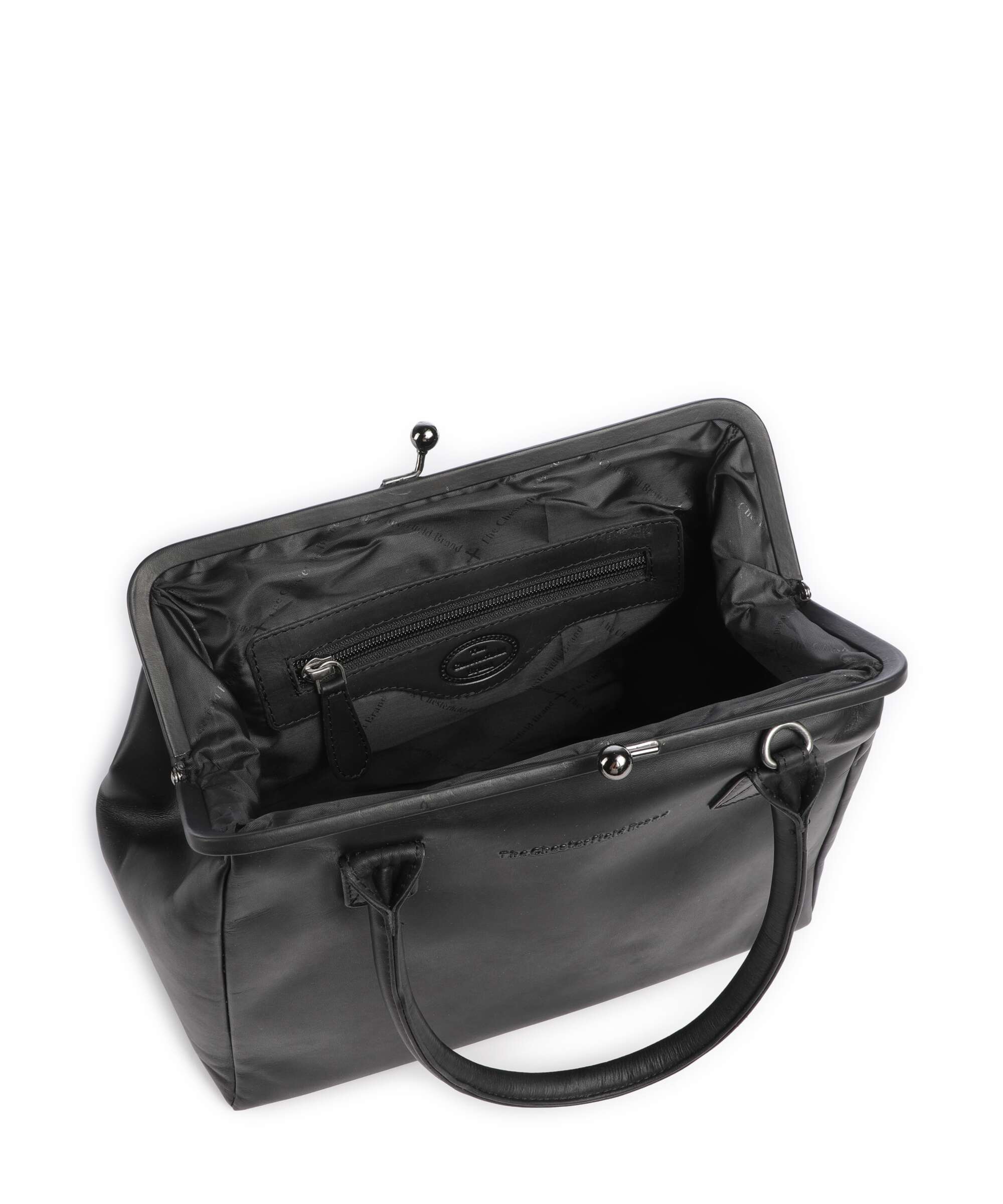 The Chesterfield Brand Wax Pull Up Cow Dorin Shoulder bag black - Image 6