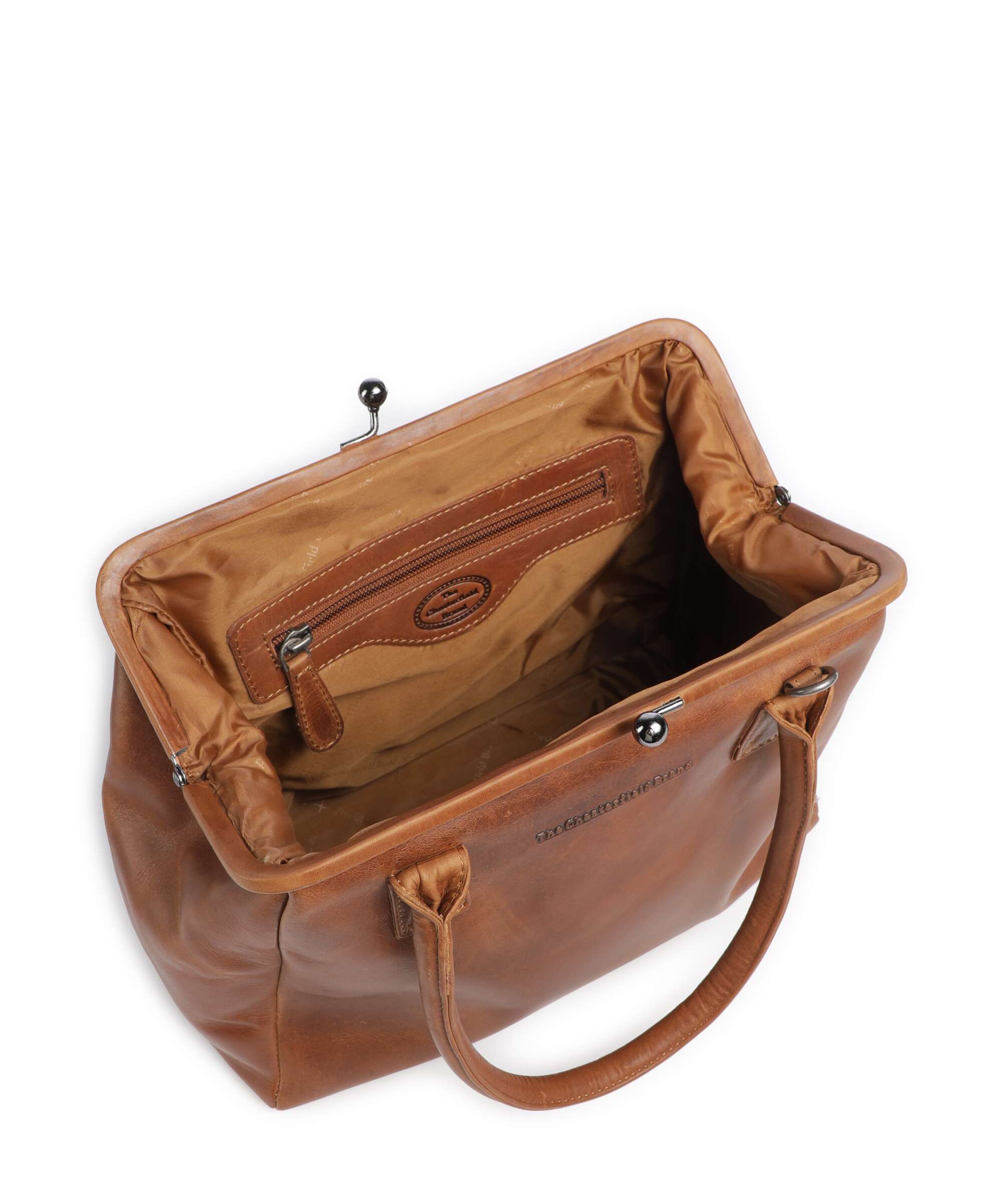 The Chesterfield Brand Wax Pull Up Cow Dorin Shoulder bag cognac - Image 5