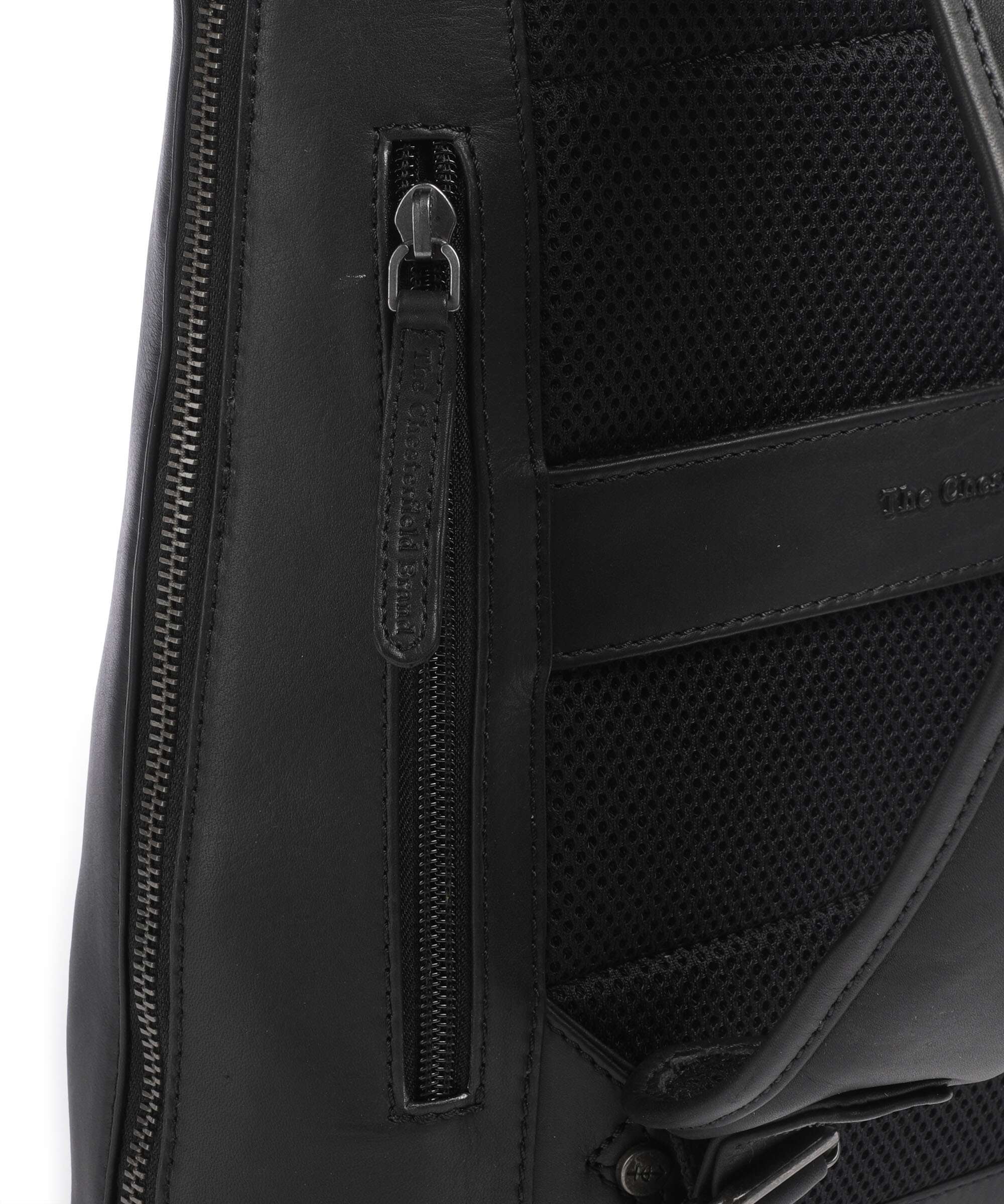 The Chesterfield Brand Wax Pull Up Cow Filmore Backpack black - Image 4
