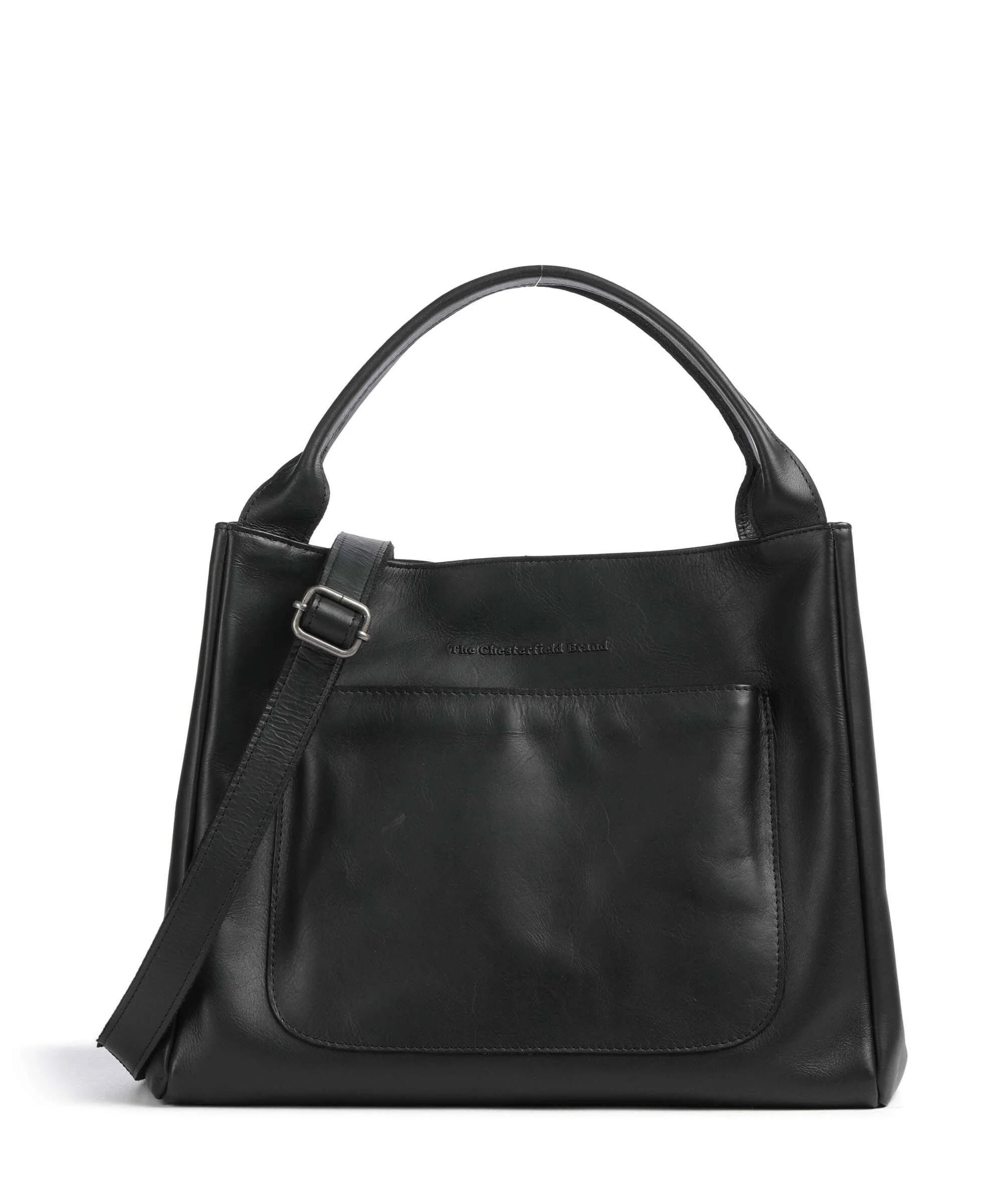 The Chesterfield Brand Wax Pull Up Cow Fioline Handbag black