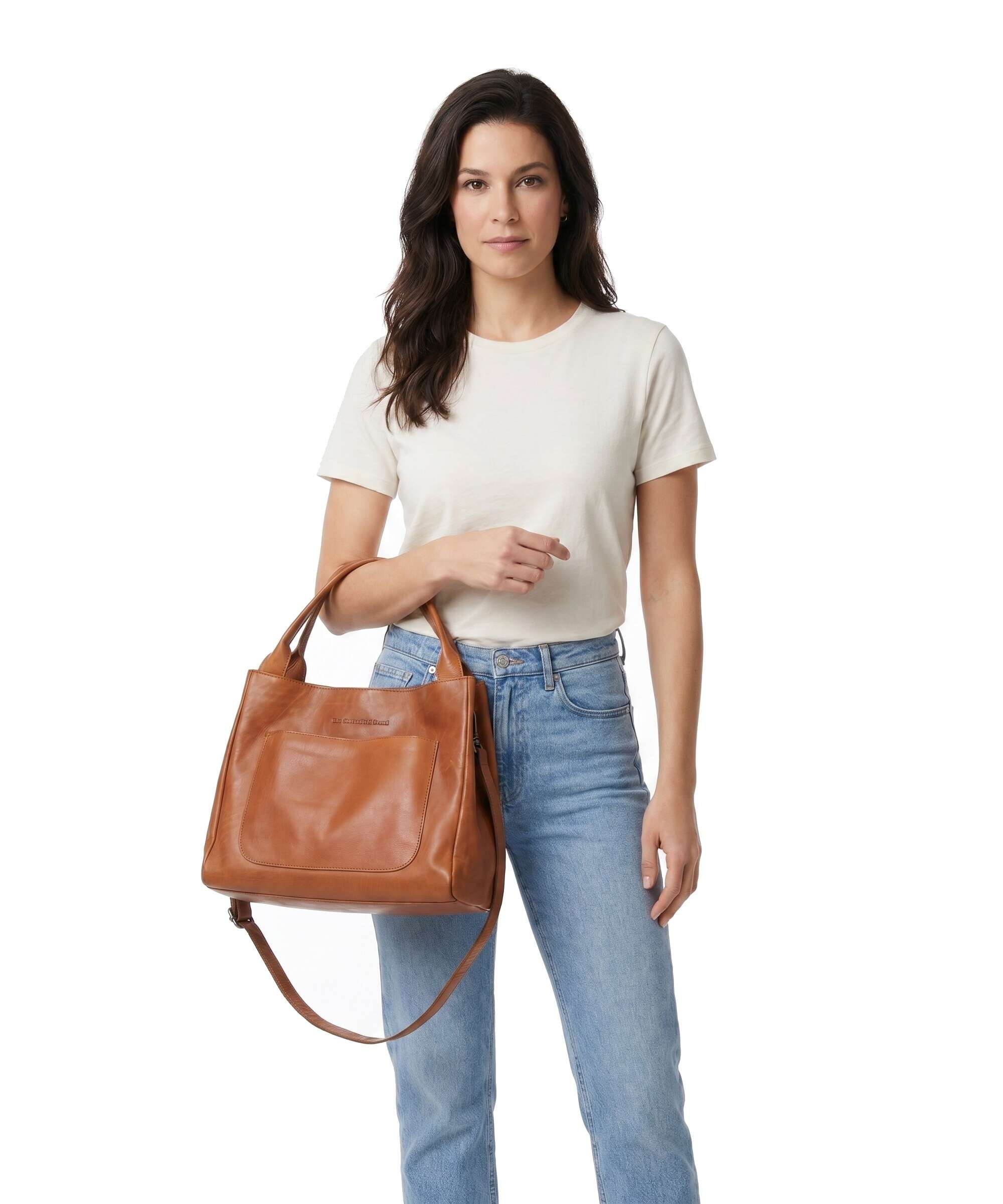 The Chesterfield Brand Wax Pull Up Cow Fioline Handbag cognac - Image 3