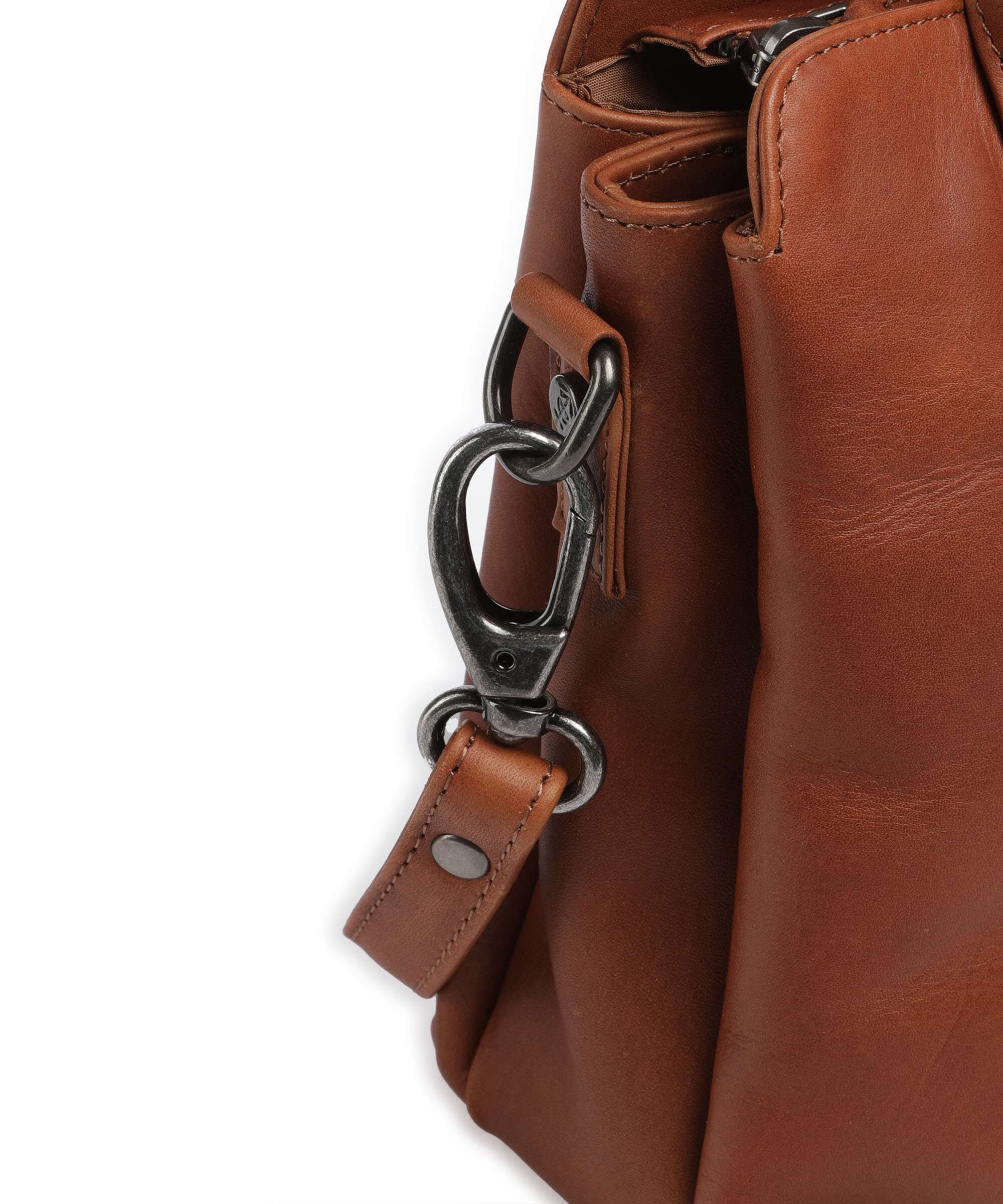 The Chesterfield Brand Wax Pull Up Cow Hermosa Handbag cognac - Image 4