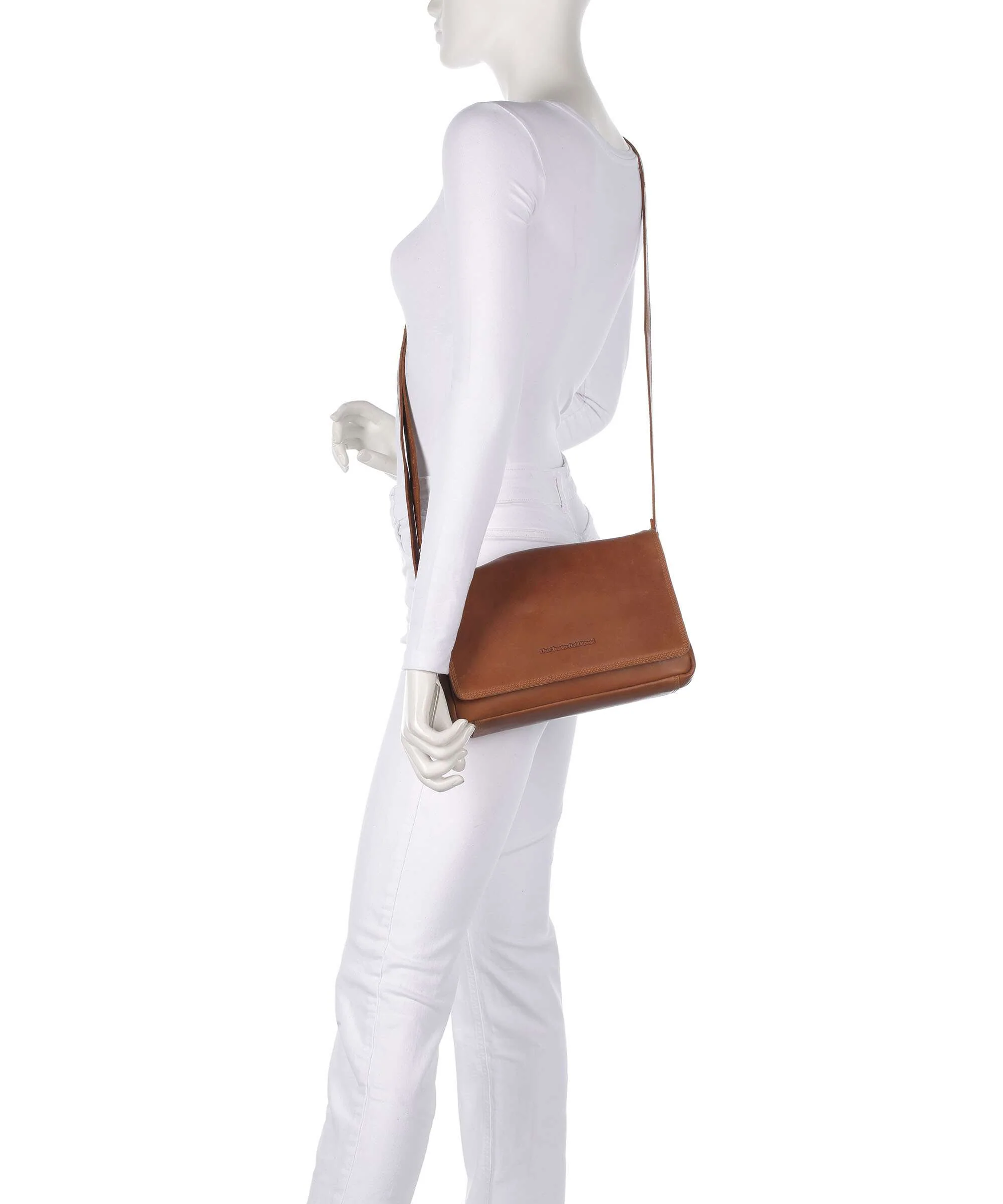The Chesterfield Brand Wax Pull Up Cow Laverton Crossbody bag cognac - Image 3